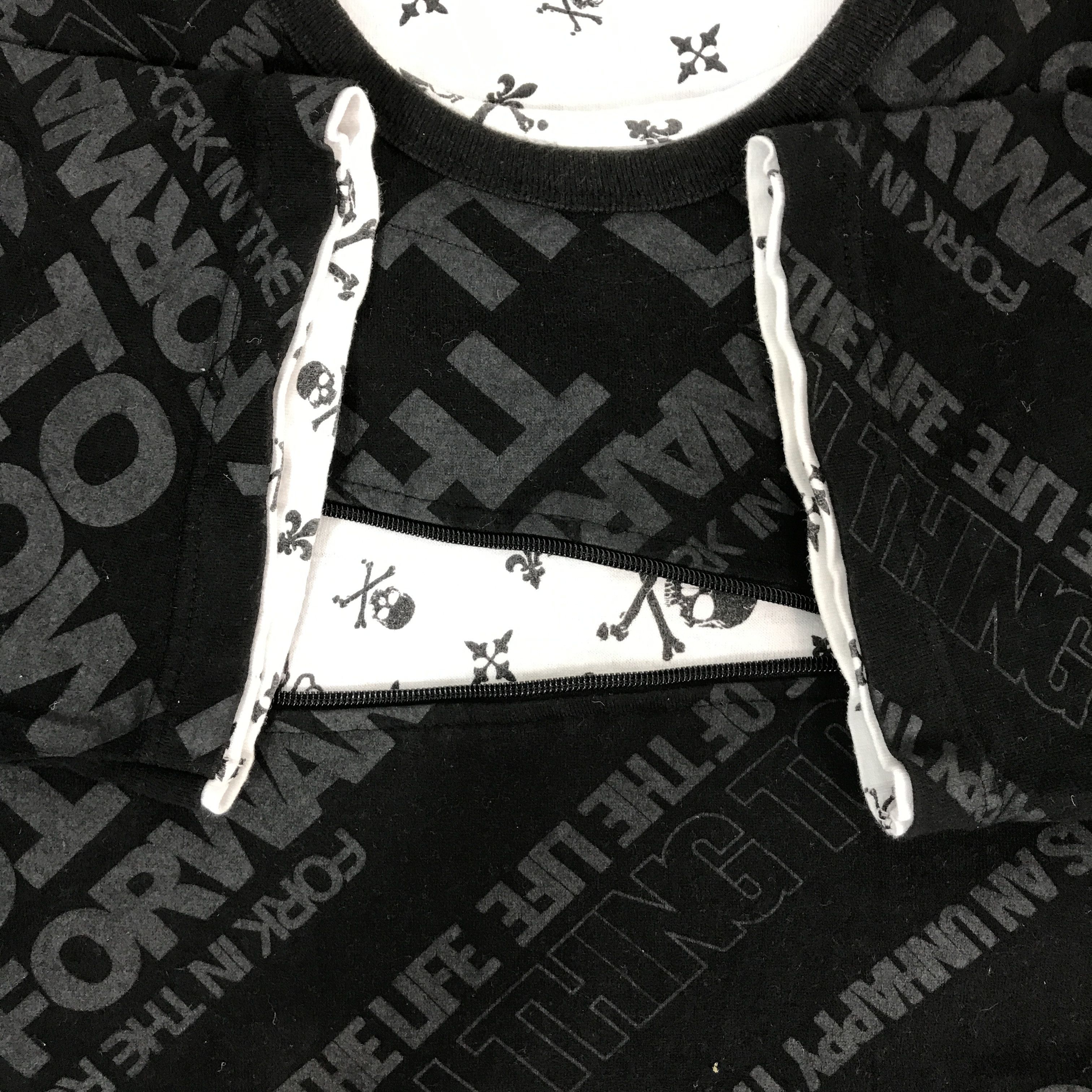 If Six Was Nine BEAUMONT CARR DESIGN ZIP SKULL T-SHIRT Size US L / EU 52-54 / 3 - 5 Thumbnail