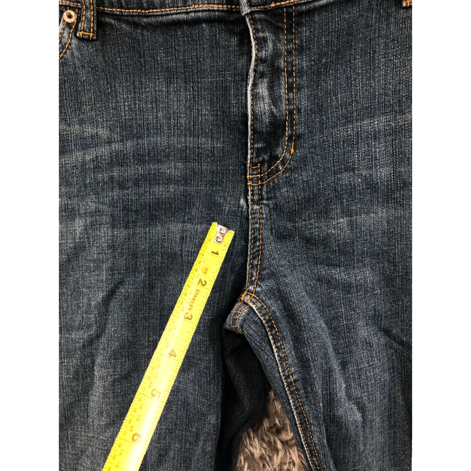 Liz Claiborne Liz Claiborne Jeans Size 16 Womens Mid Rise Dark Wash Blue Denim Slim Bootcut Size 38" / US 16 / IT 52 - 5 Thumbnail