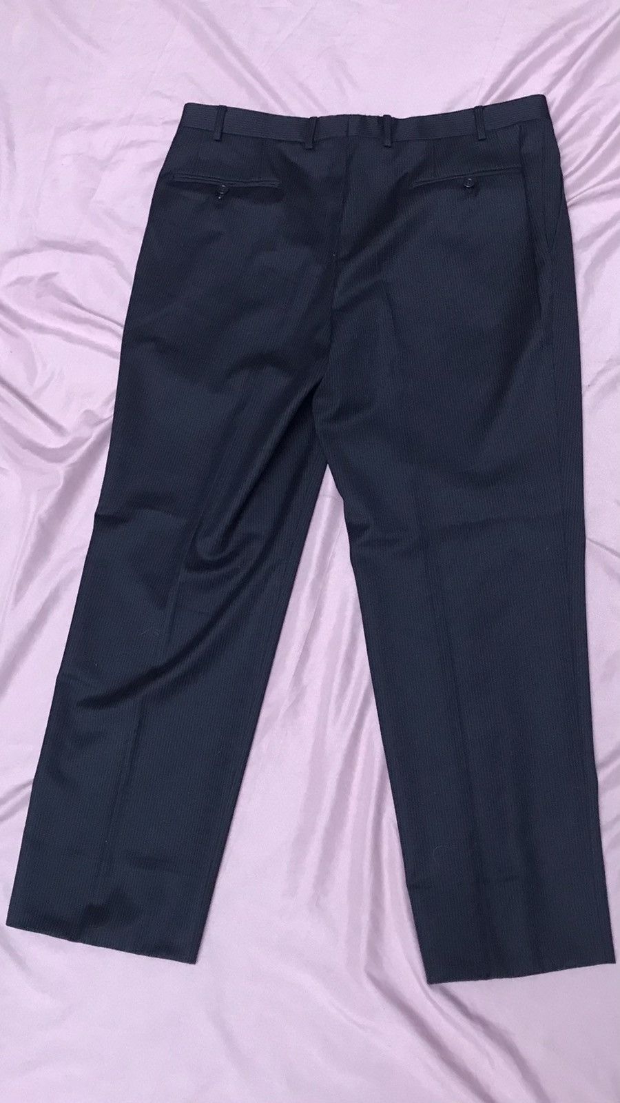 Canali CANALI HIGH WAISTED PLEATED TROUSER, DENCE WOOL FLANNEL Size 42R - 2 Thumbnail