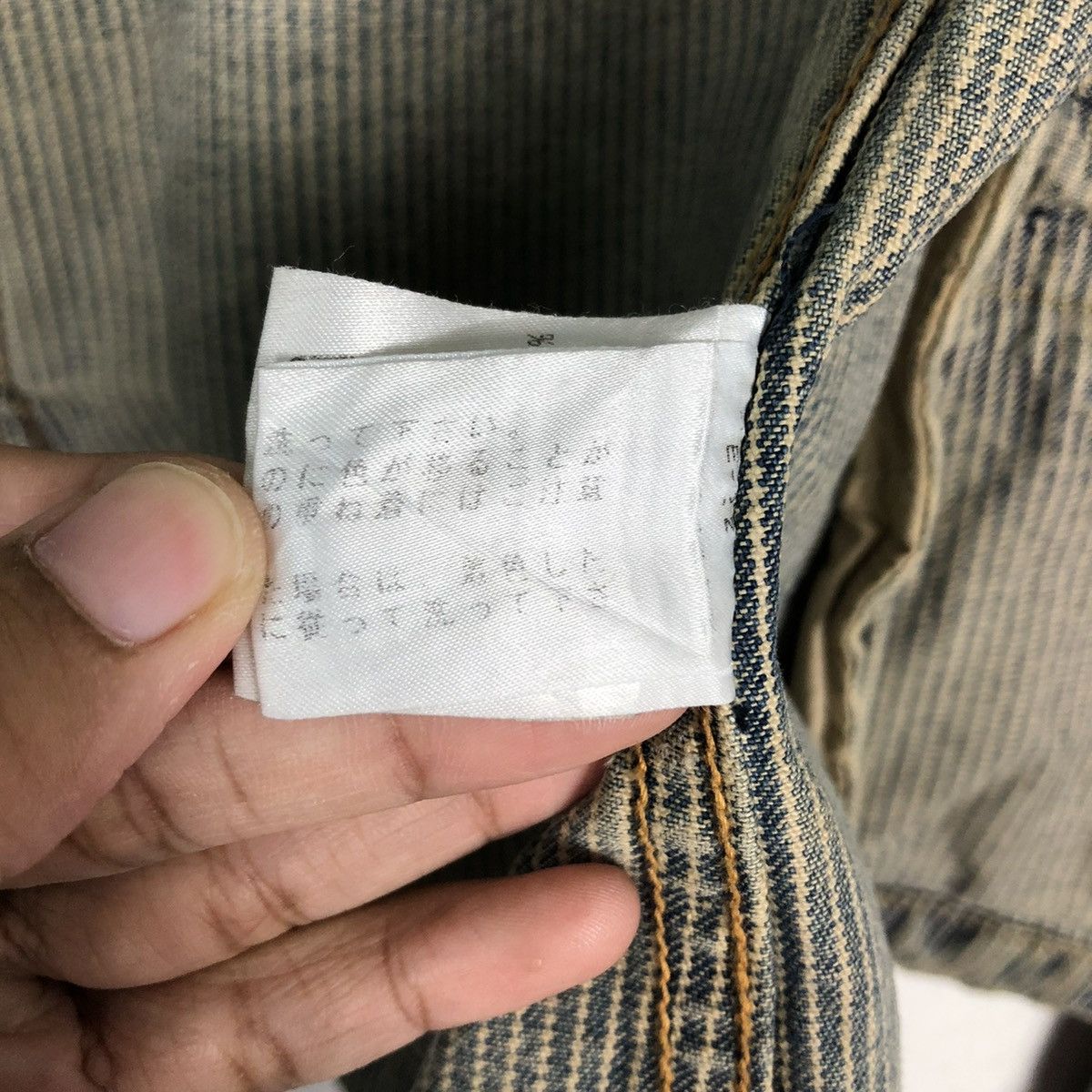 Calvin Klein 🔥VINTAGE CHORE STRIPED WORK JACKET CROPPED CALVIN KLEIN Size M / US 6-8 / IT 42-44 - 20 Thumbnail