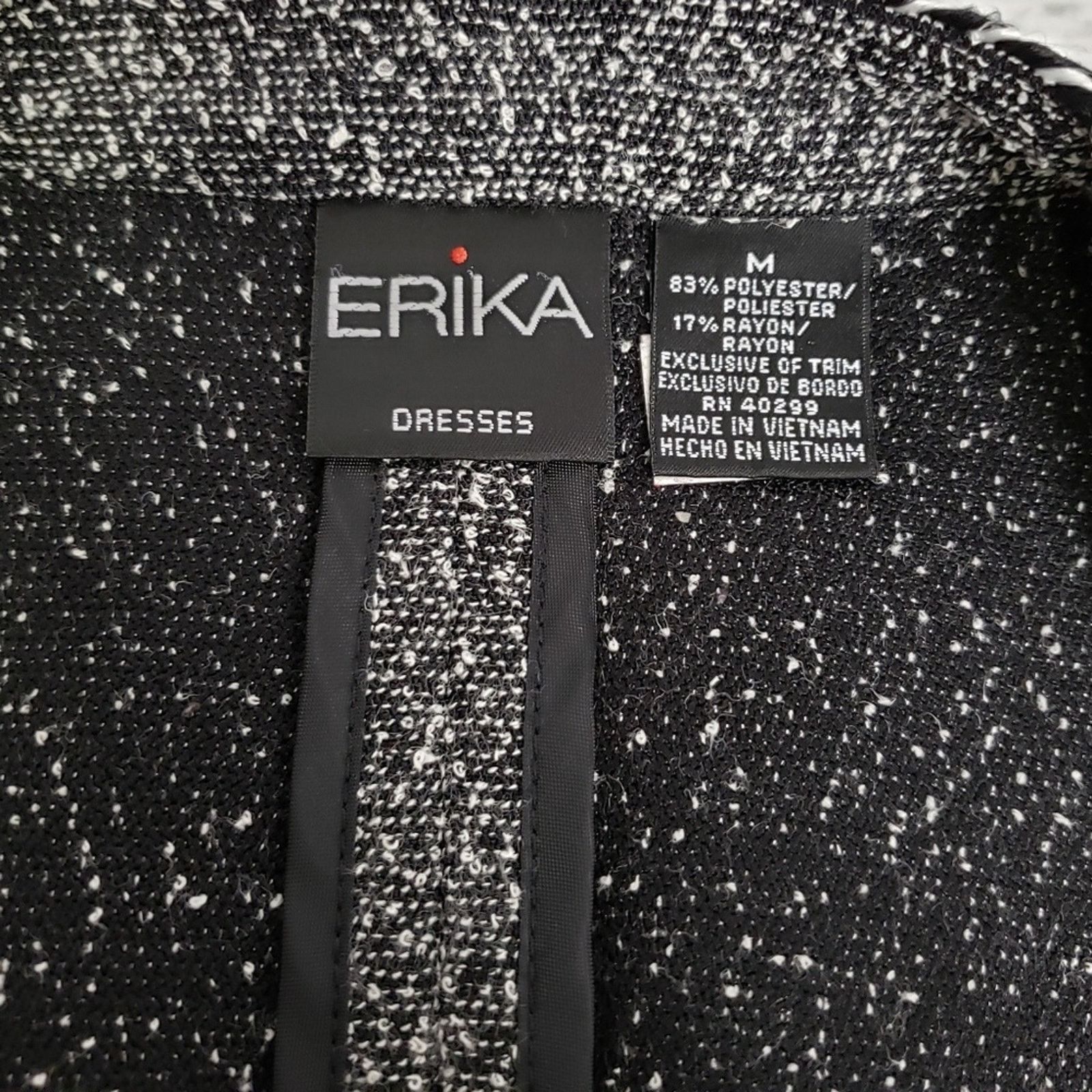 Designer Erika Dresses Speckled Roll Cuff Open Blazer M Size M / US 6-8 / IT 42-44 - 3 Thumbnail