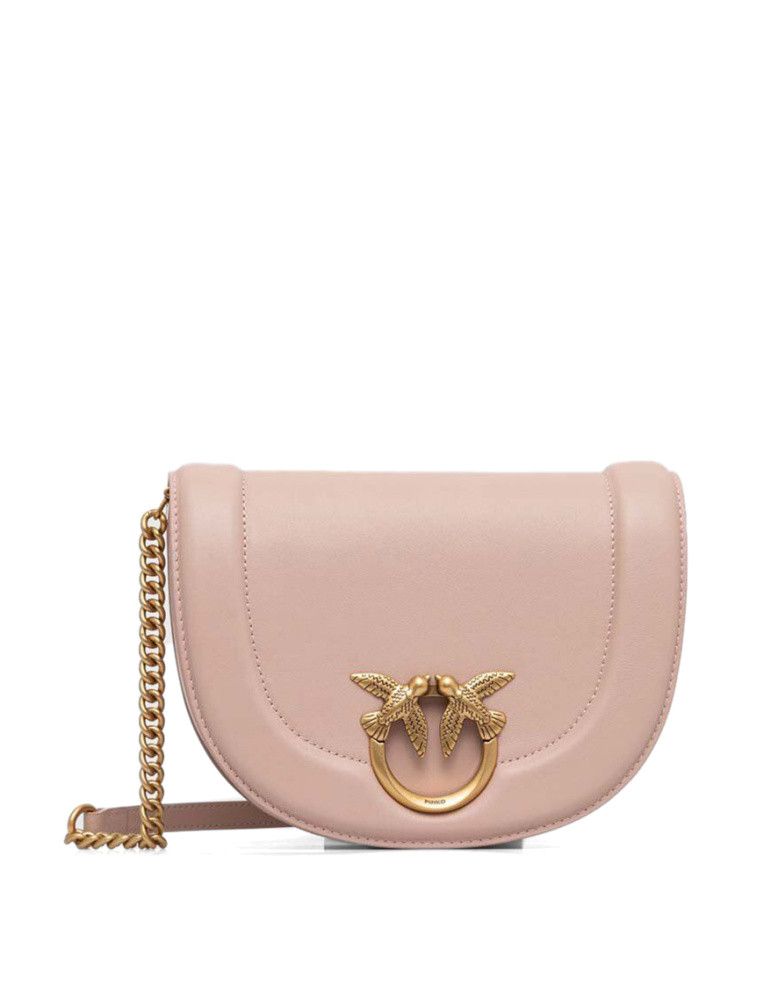 Pinko o1s22i1n0824 Size: OS / Mini Leather Shoulder Bag in Pink Size ONE SIZE - 1 Thumbnail