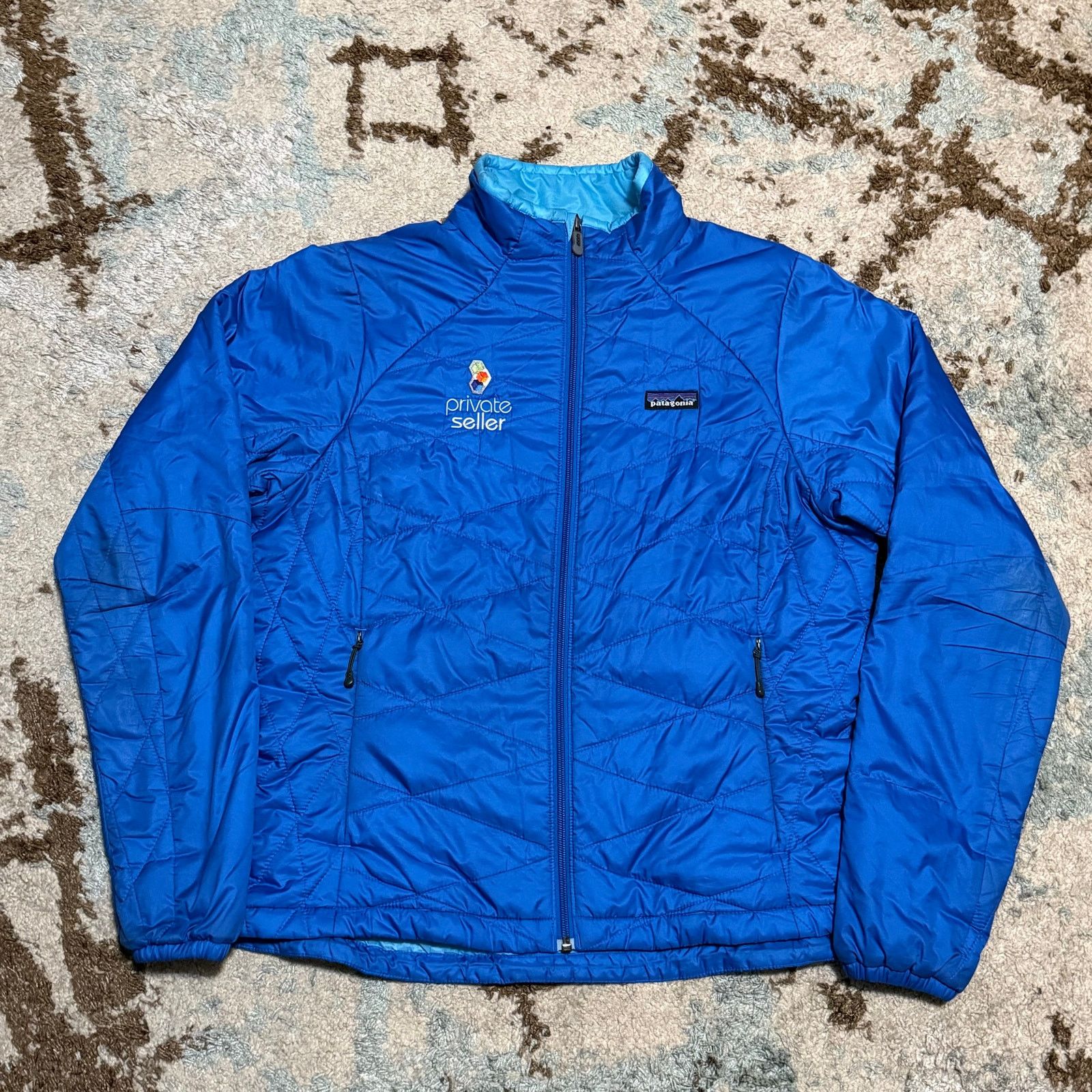 Patagonia Patagonia Womens Micro Puff Jacket Size Large Blue Size L / US 10 / IT 46 - 1 Thumbnail