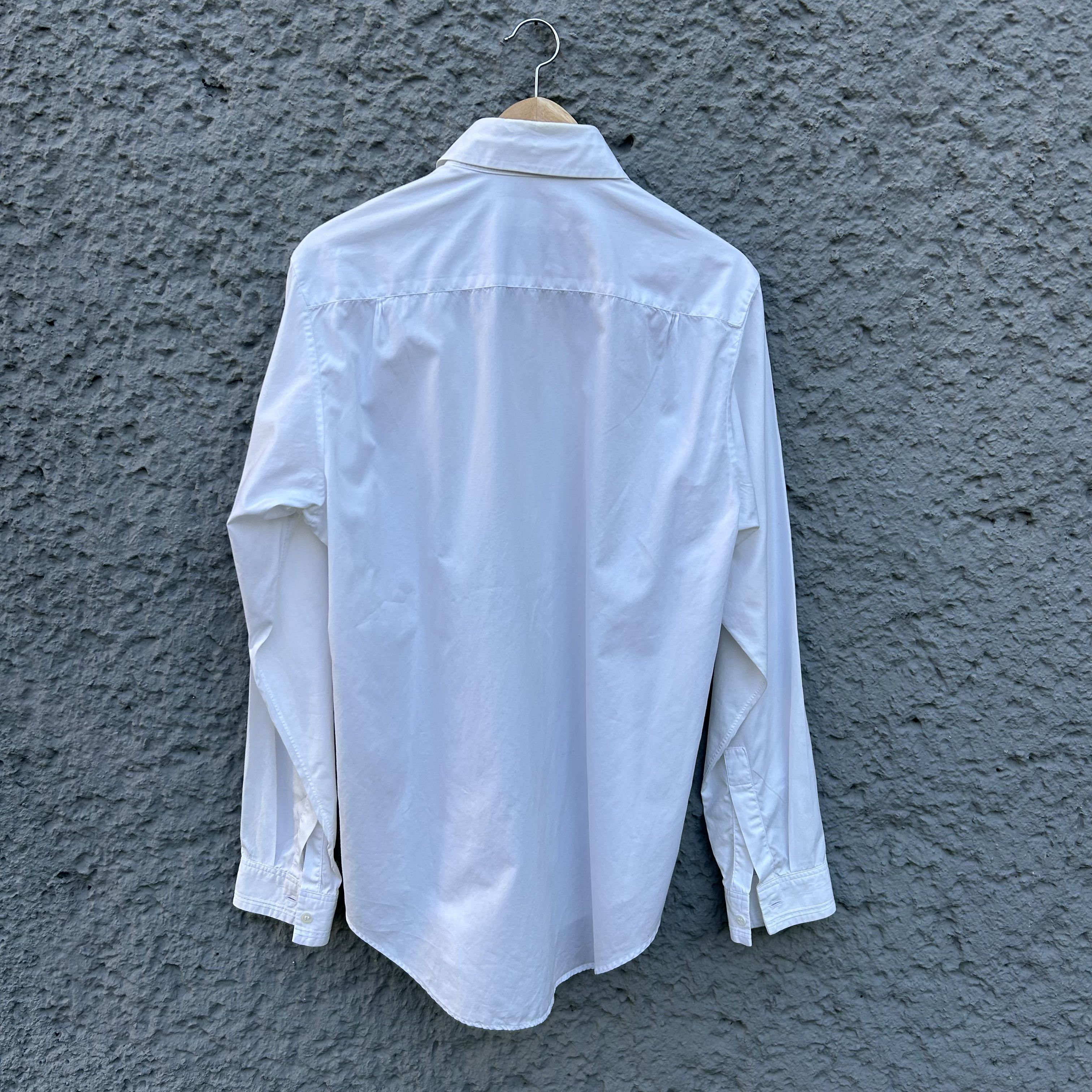 Yohji Yamamoto Yohji Yamamoto Y's White Button-Up Shirt with Layered Collar Size US L / EU 52-54 / 3 - 2 Thumbnail