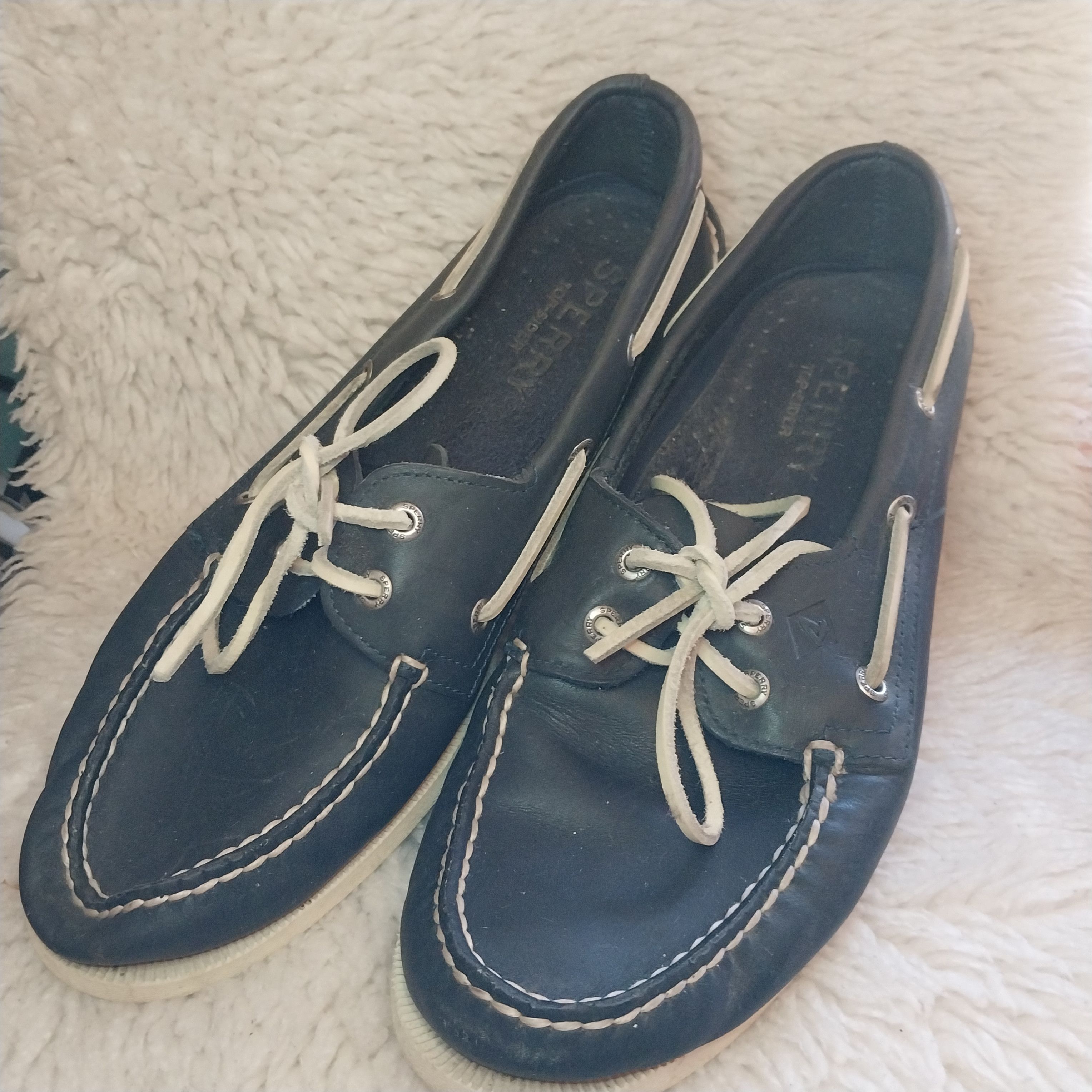 Sperry Sperry topsiders navy blue leather size 11 Size US 11 / EU 44 - 5 Thumbnail