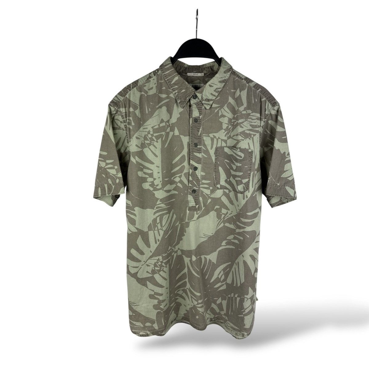 Allsaints Allsaints Palmae Short Sleeve Shirt Slim Fit All Over Print Size US M / EU 48-50 / 2 - 1 Thumbnail