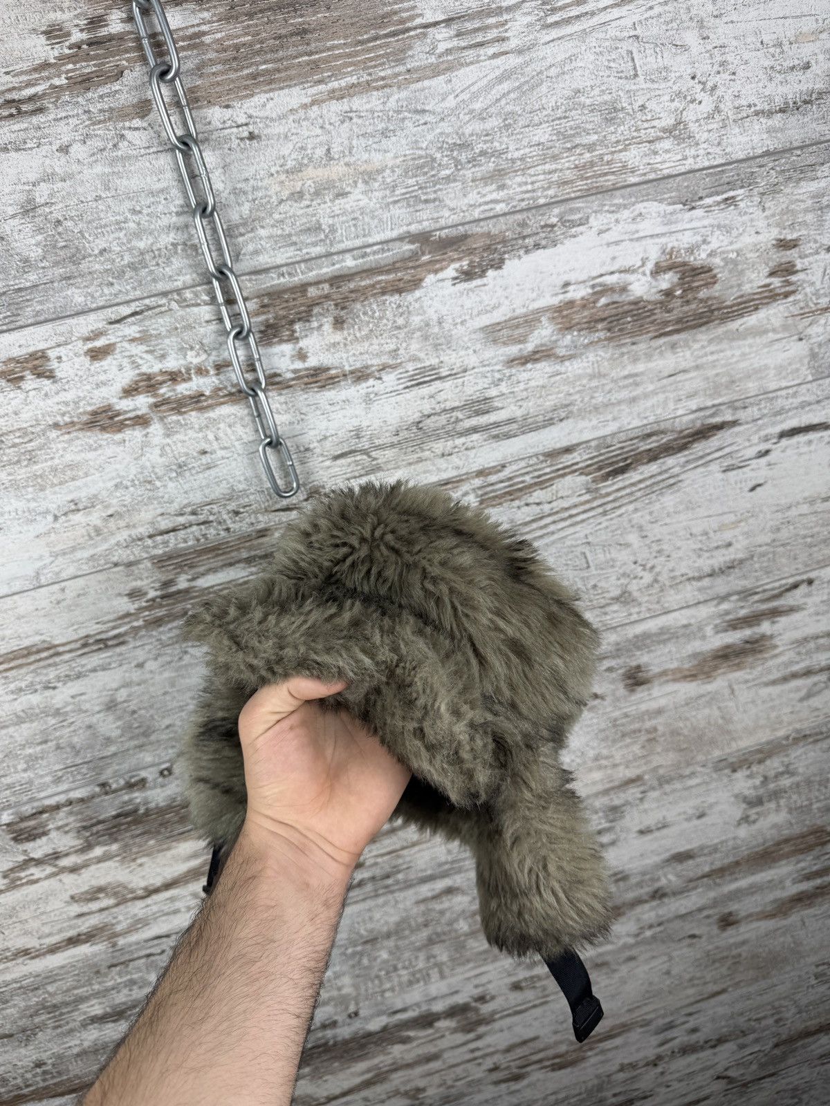Lil Uzi Vert × Vintage Vintage Mask Fuzzy Faux Real Fur Trapper 90s USHANKA Mohair Size ONE SIZE - 1 Thumbnail