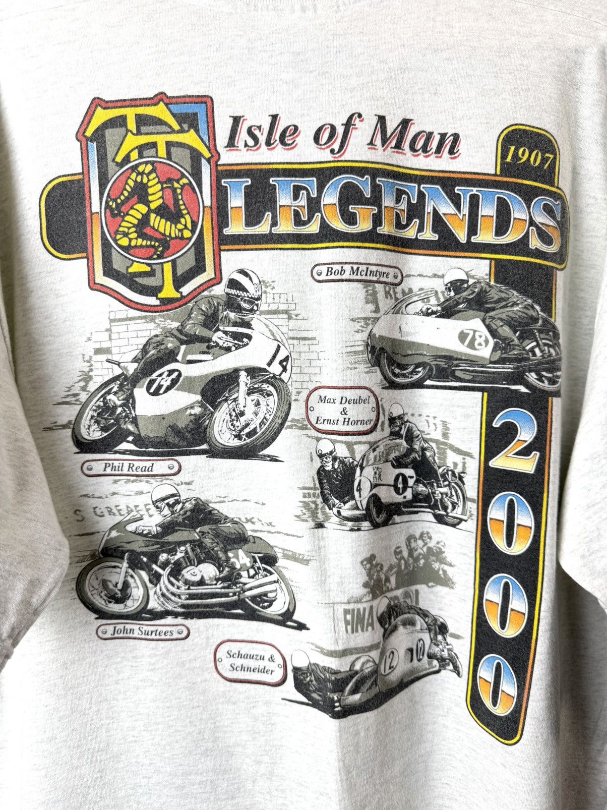 Vintage Rare Vintage 2000 Isle Of Man Racing T Shirt Rally Nascar Size US XL / EU 56 / 4 - 5 Thumbnail