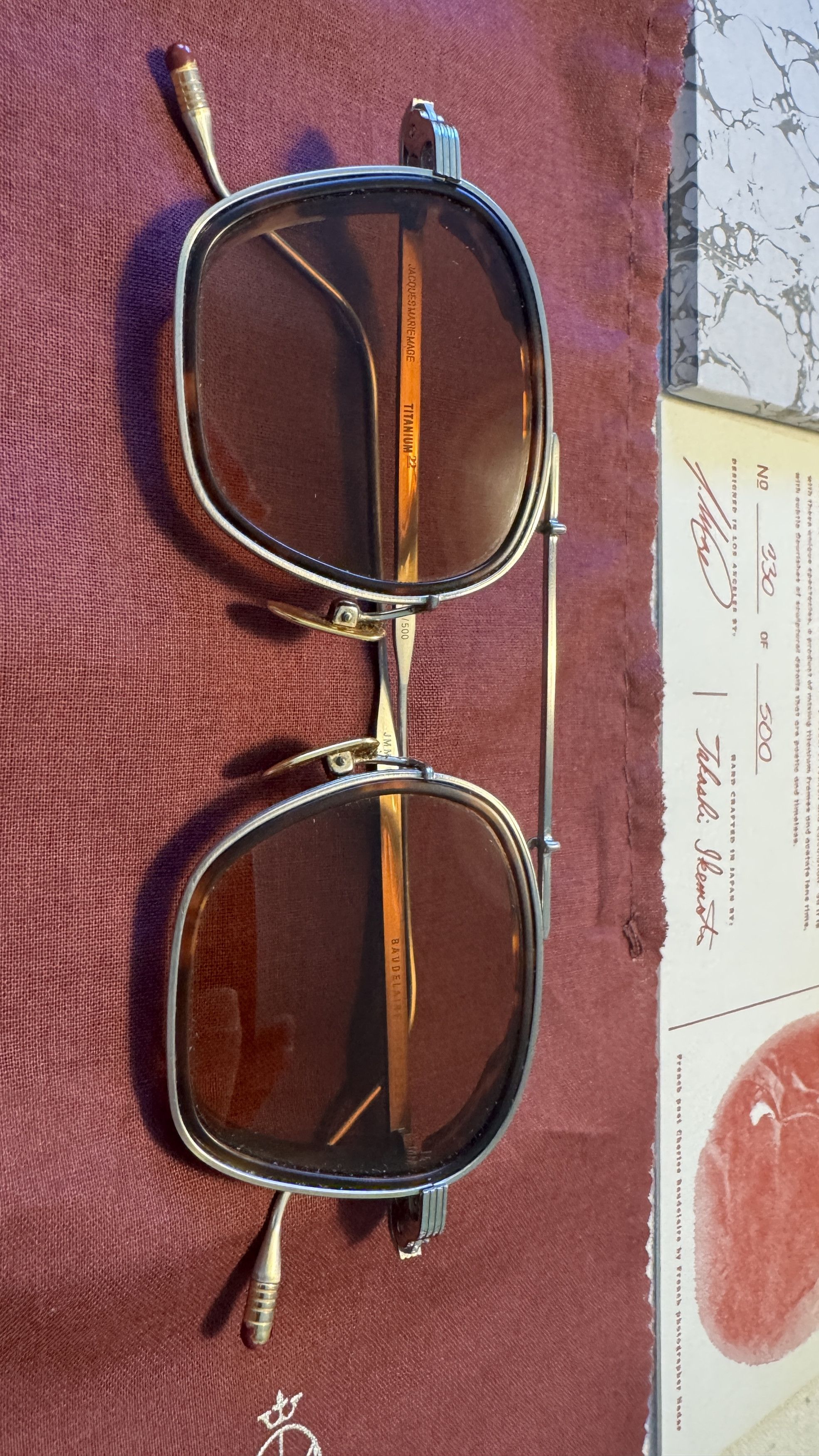 Jacques Marie Mage Jacques Marie Mage Baudelaire | Havana / Titanium Size ONE SIZE - 7 Thumbnail