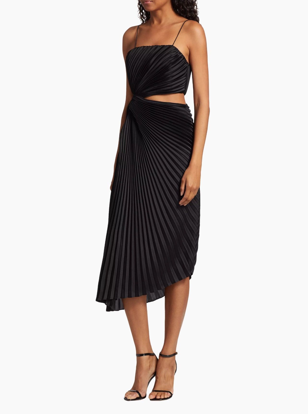 Alice + Olivia Alice + Olivia Pleated Cut-Out Midi-Dress size 0 Size XS / US 0-2 / IT 36-38 - 2 Thumbnail