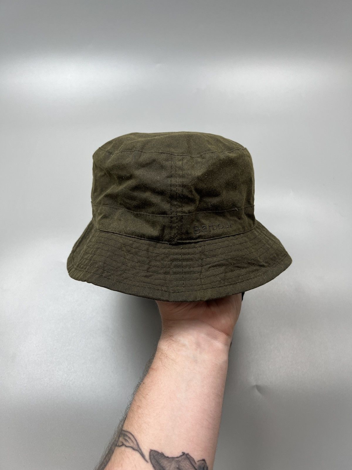 Barbour Barbour Waxed Bucket Hat With Sling (Y0475) Size ONE SIZE - 4 Thumbnail