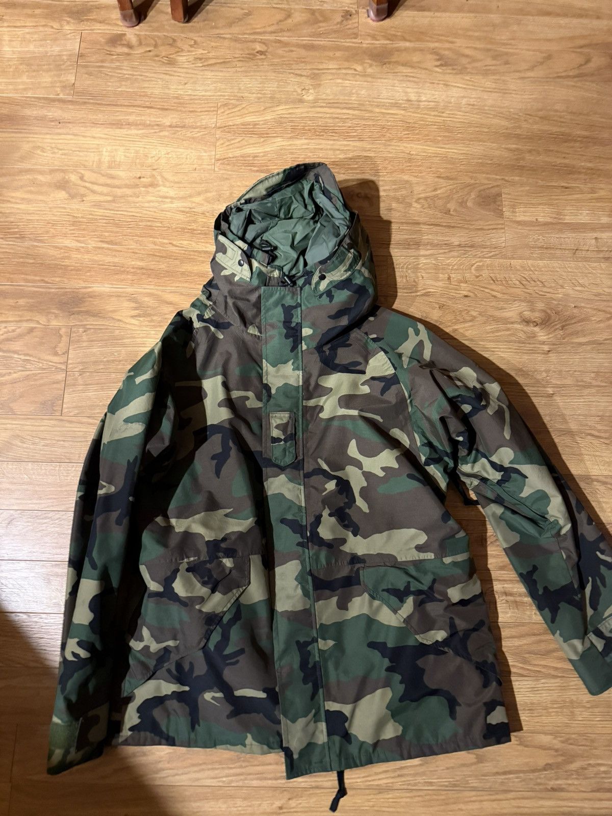 Other USGI Cold Wet Weather Woodland Camo ECWCS Parka XL Long Size US XL / EU 56 / 4 - 1 Thumbnail
