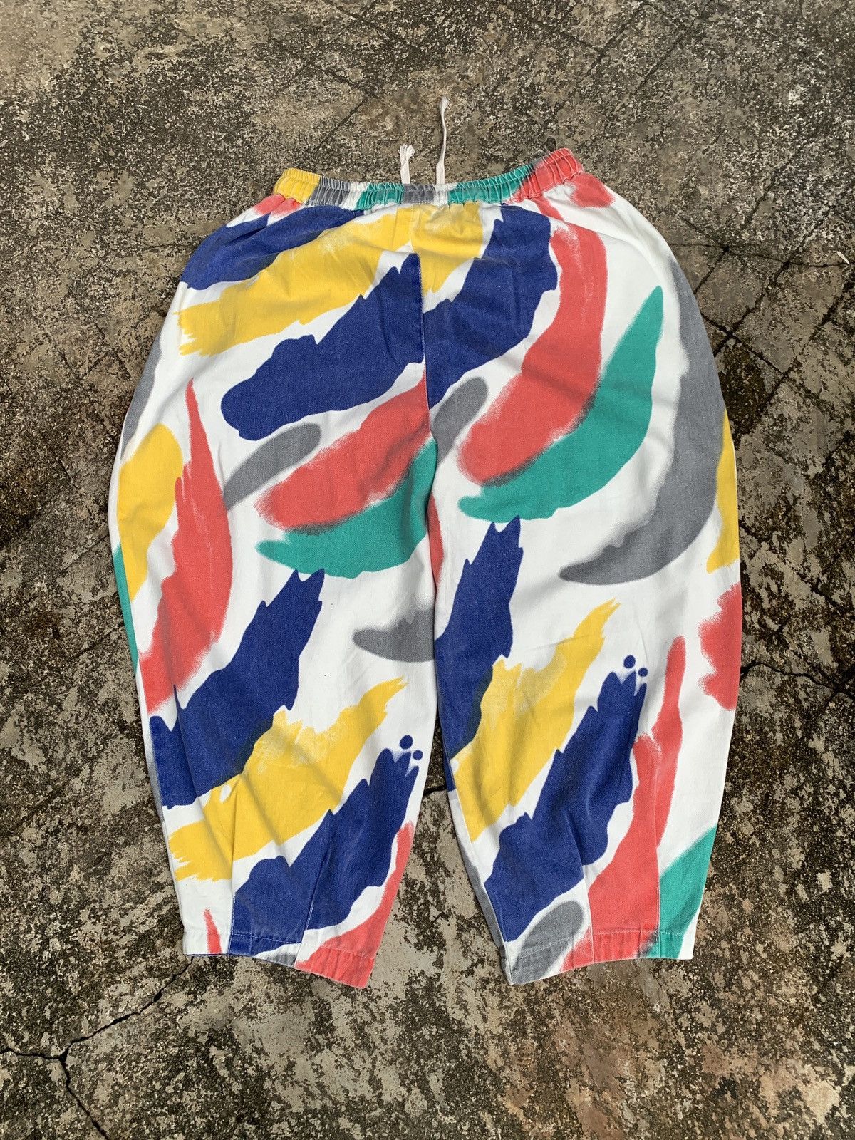 Other Unknown Multicolor Paint Graphic Baggy Jeans Balloon Pants Size US 32 / EU 48 - 8 Thumbnail