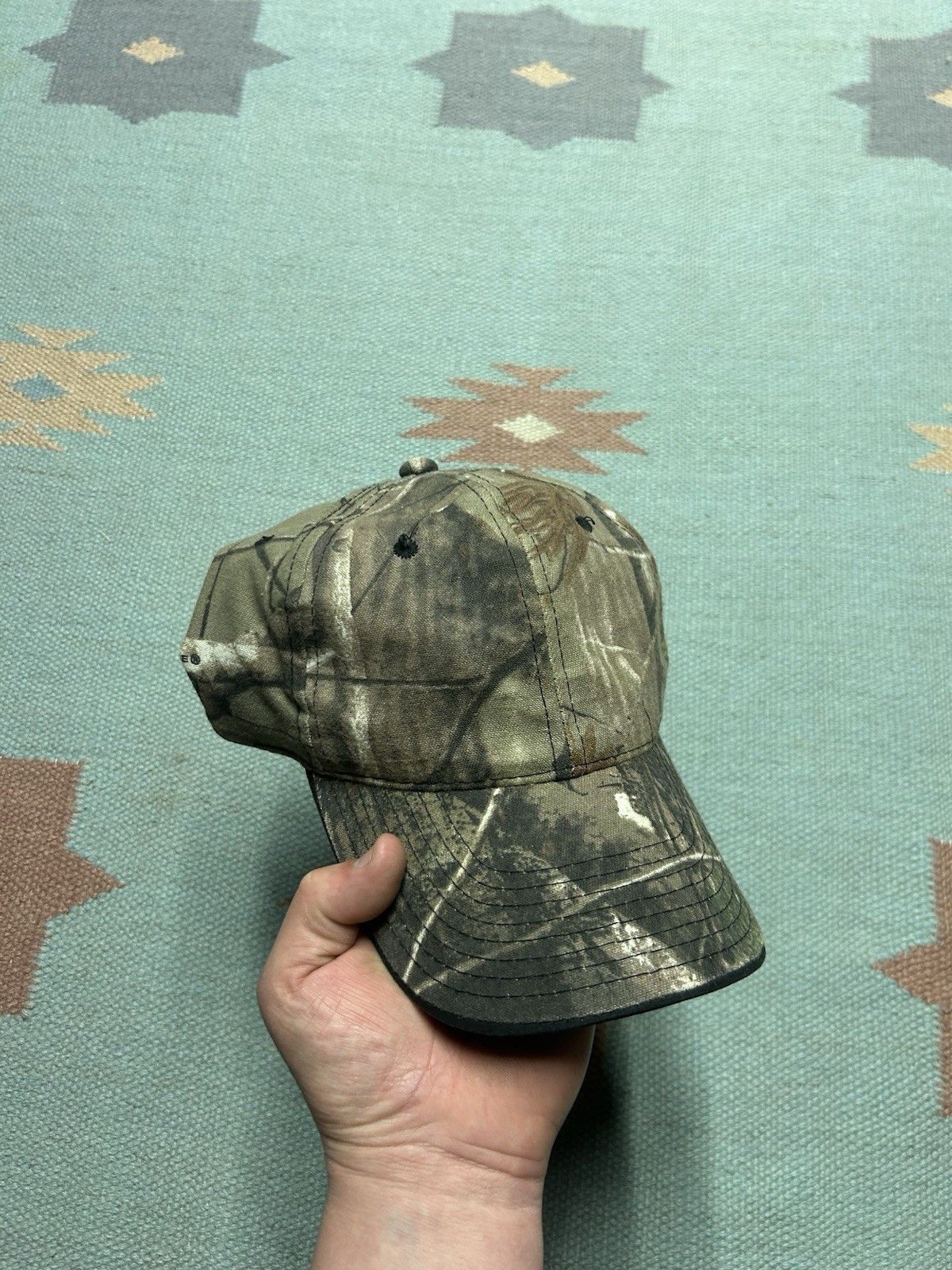Vintage Realtree AP camo snapback hat woodland camouflage hunting Size ONE SIZE - 1 Thumbnail
