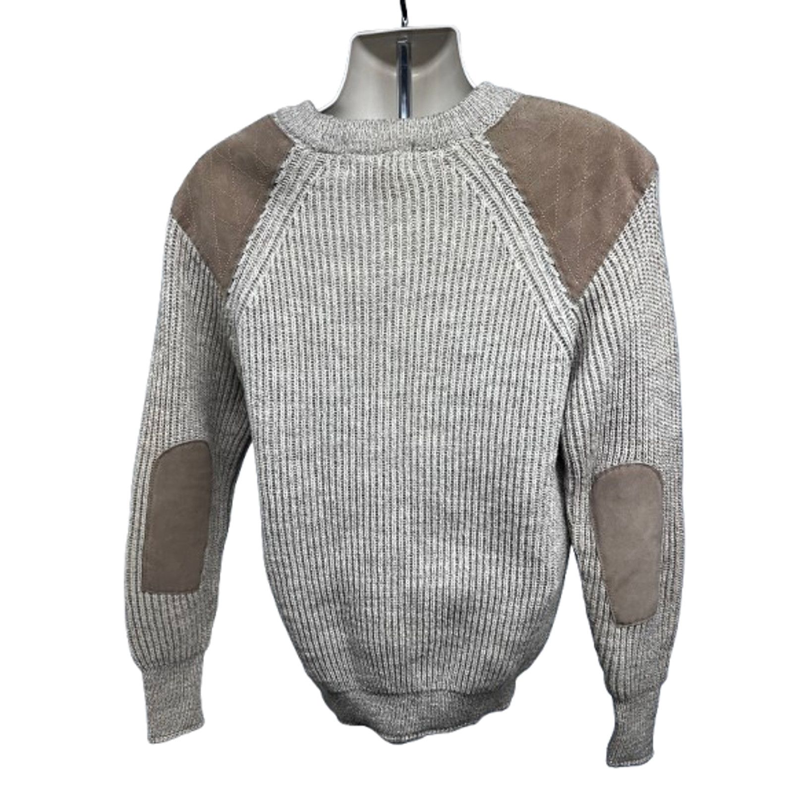 Vintage Vintage St Michael Wool UK Fisherman Knit Sweater S/M Beige Size US S / EU 44-46 / 1 - 2 Thumbnail