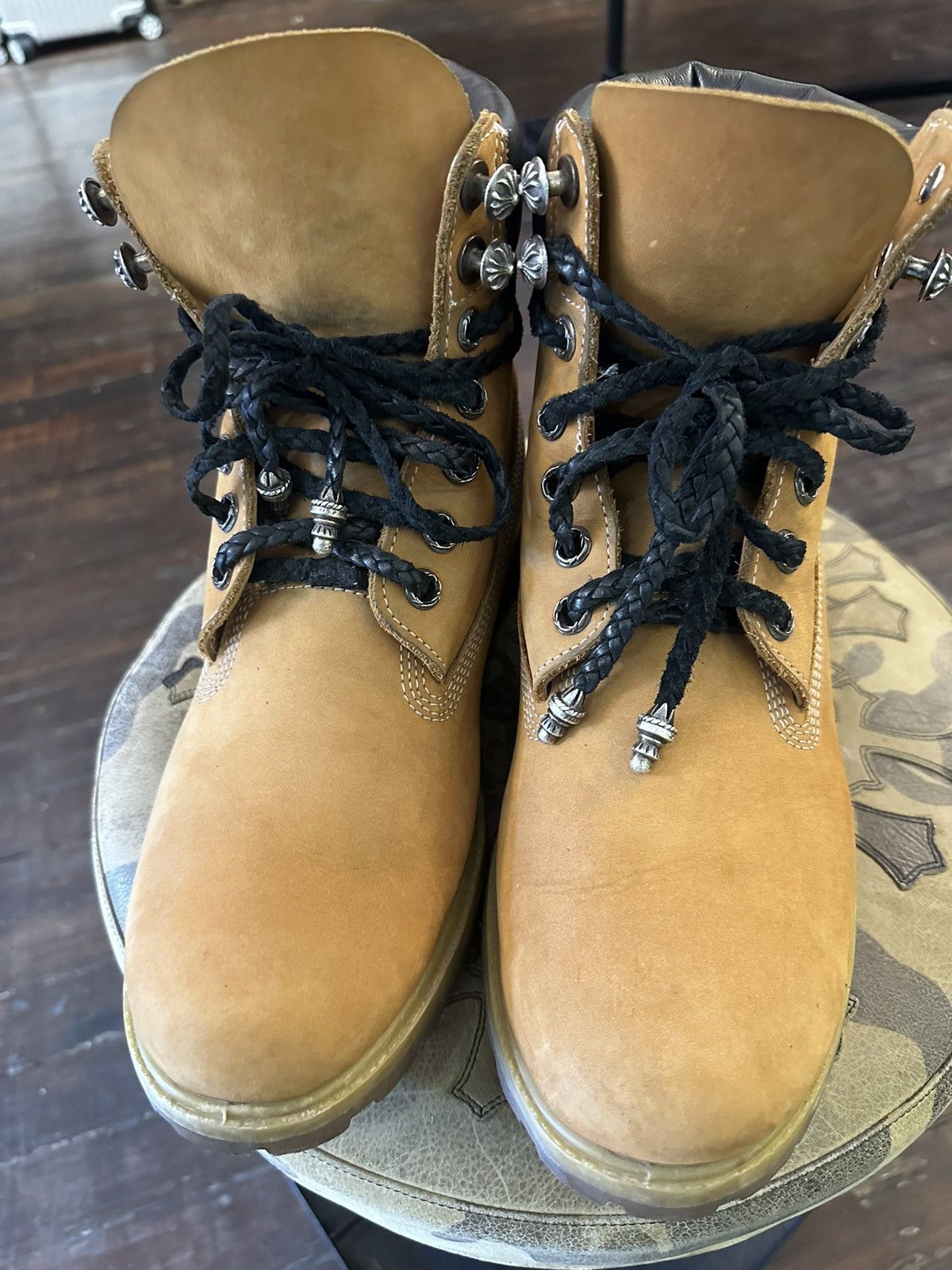 Chrome Hearts × Timberland CHROME HEARTS TIMBERLAND TIMBS BOOTS 11 11.5 Size US 11 / EU 44 - 7 Thumbnail