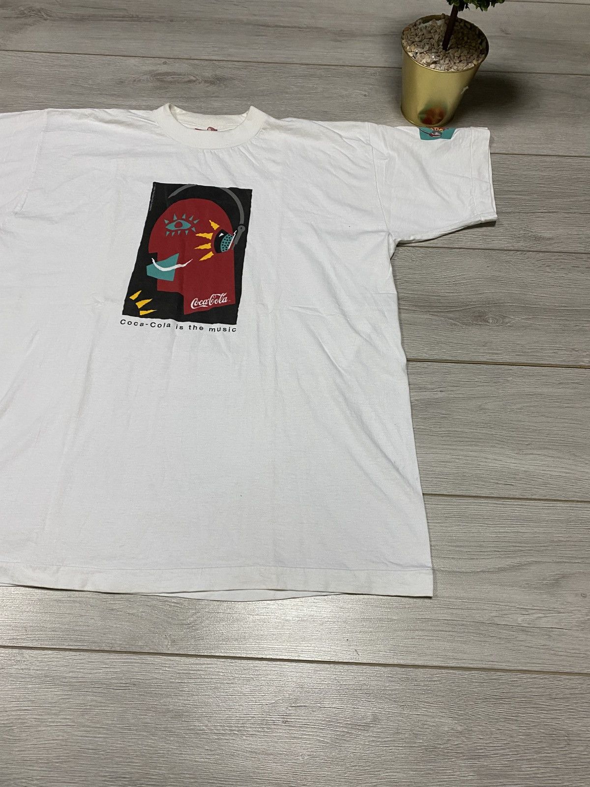 Coca Cola Vintage 1993 Coca Cola Is The Music Promo Tee (Coca Cola) Size US XL / EU 56 / 4 - 8 Thumbnail