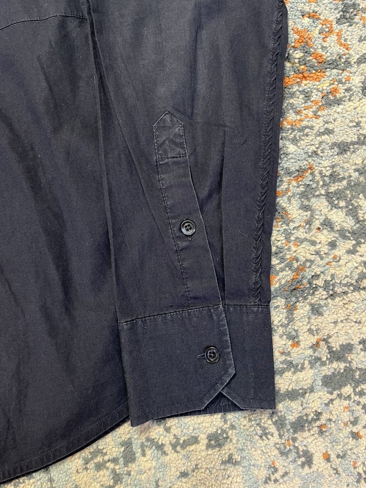 Dirk Bikkembergs × Japanese Brand Vintage y2k Dirk Bikkembergs embroidered spellout shirt Size US L / EU 52-54 / 3 - 7 Thumbnail