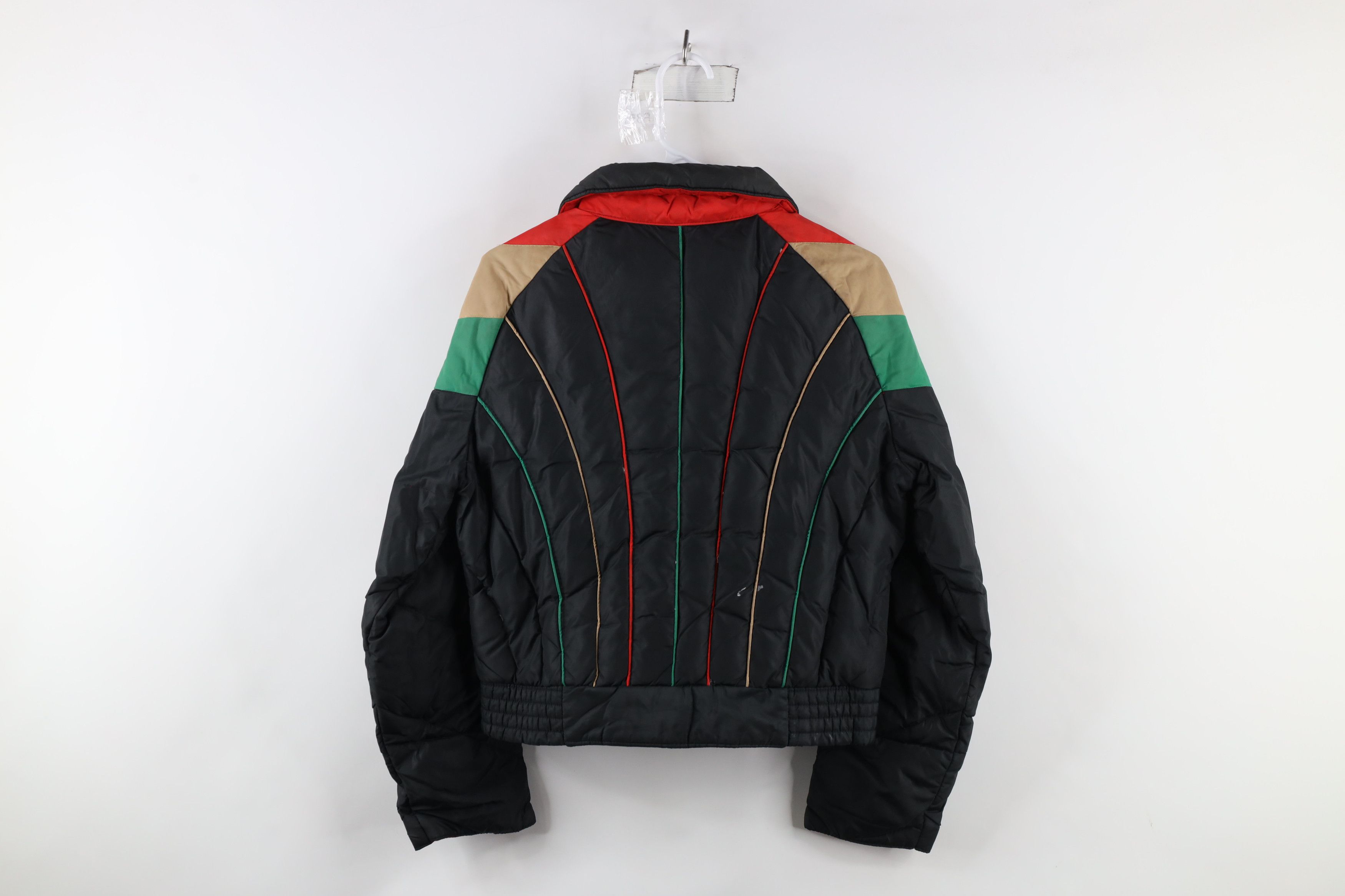 Vintage Vintage 60s 70s Streetwear Striped Duck Down Puffer Jacket Size M / US 6-8 / IT 42-44 - 18 Thumbnail