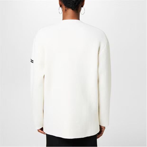 Balenciaga o1g2r1mq0924 Oversized Long Sleeve Cardigan in Cream Size XS / US 0-2 / IT 36-38 - 5 Thumbnail