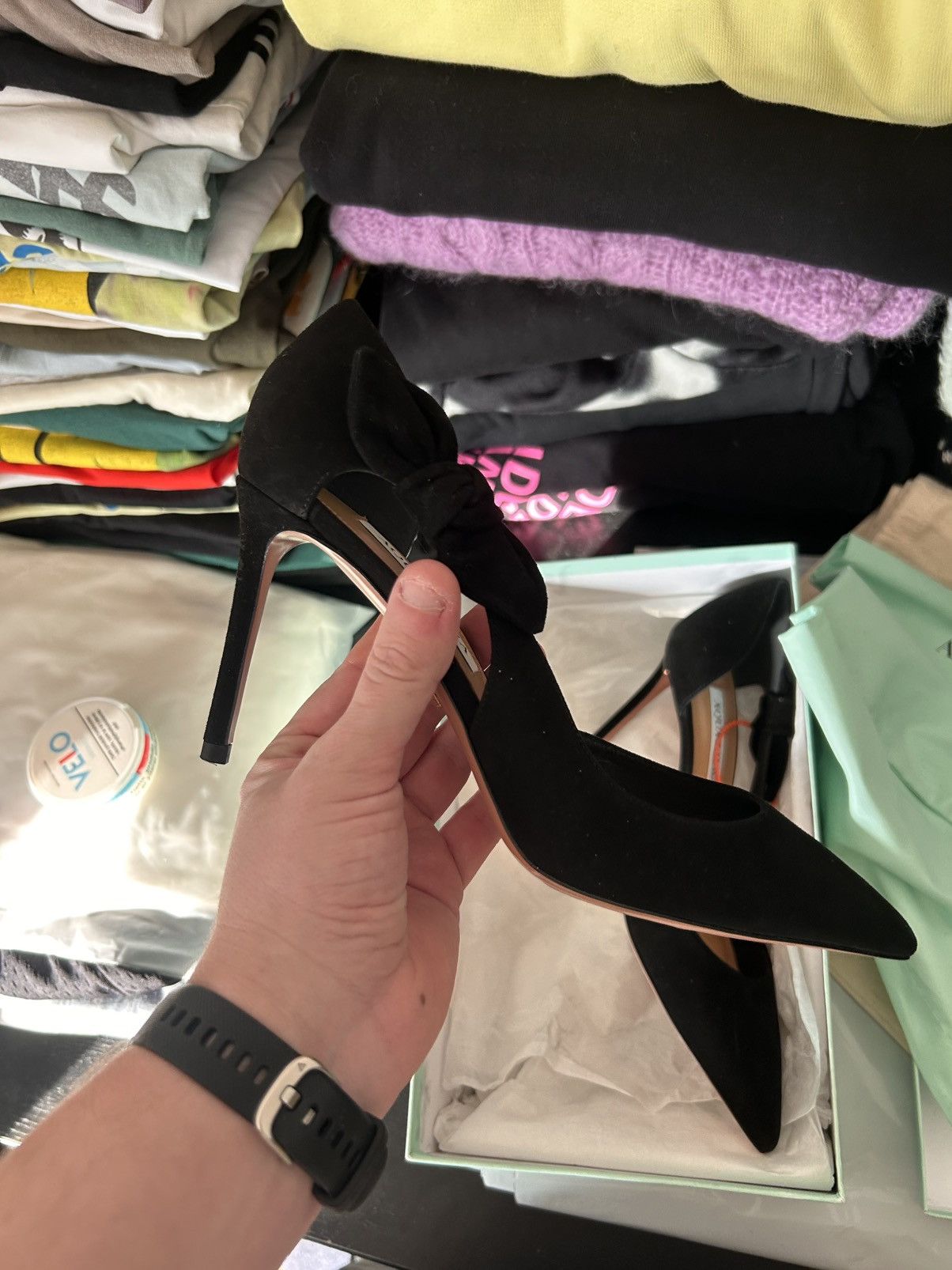 Aquazzura Very Bow Tie Pump 85
