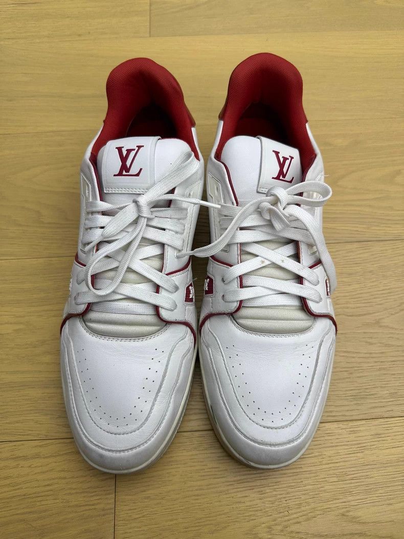 Louis Vuitton Louis Vuitton LV Trainer Red White Size US 11 / EU 44 - 1 Thumbnail