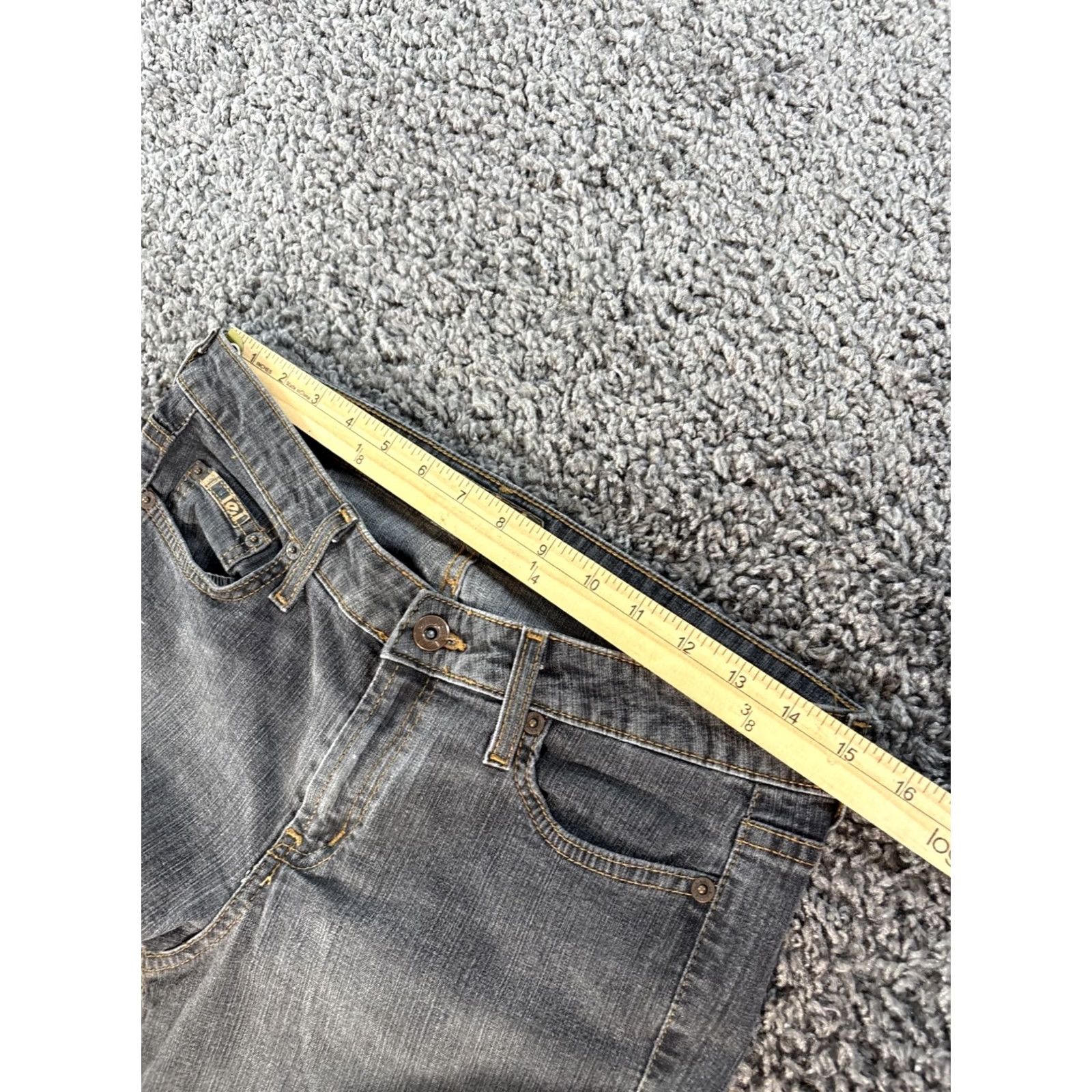Vintage Lei Jeans Bootcut Womens 30x30 Gray Low Rise Denim Denim S understood? Size 30" / US 8 / IT 44 - 4 Thumbnail