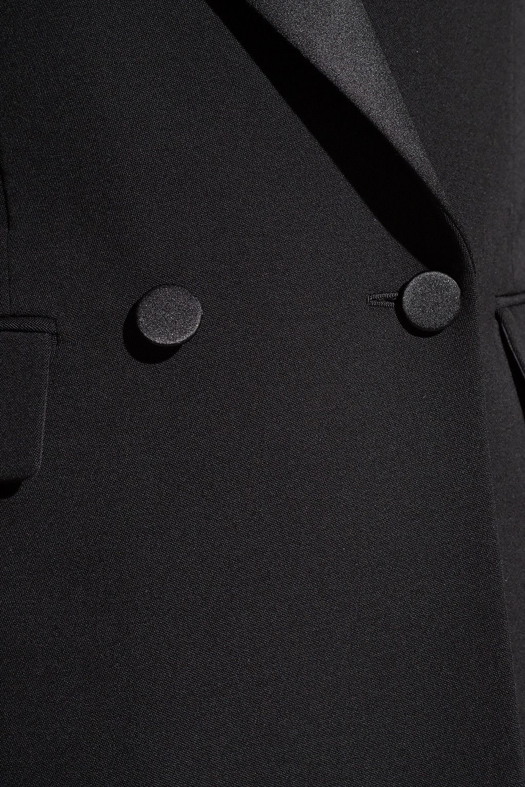 Saint Laurent Paris o1s1wg111124 Double Breasted Tuxedo Jacket Grain DE Poudre Size M / US 6-8 / IT 42-44 - 5 Thumbnail
