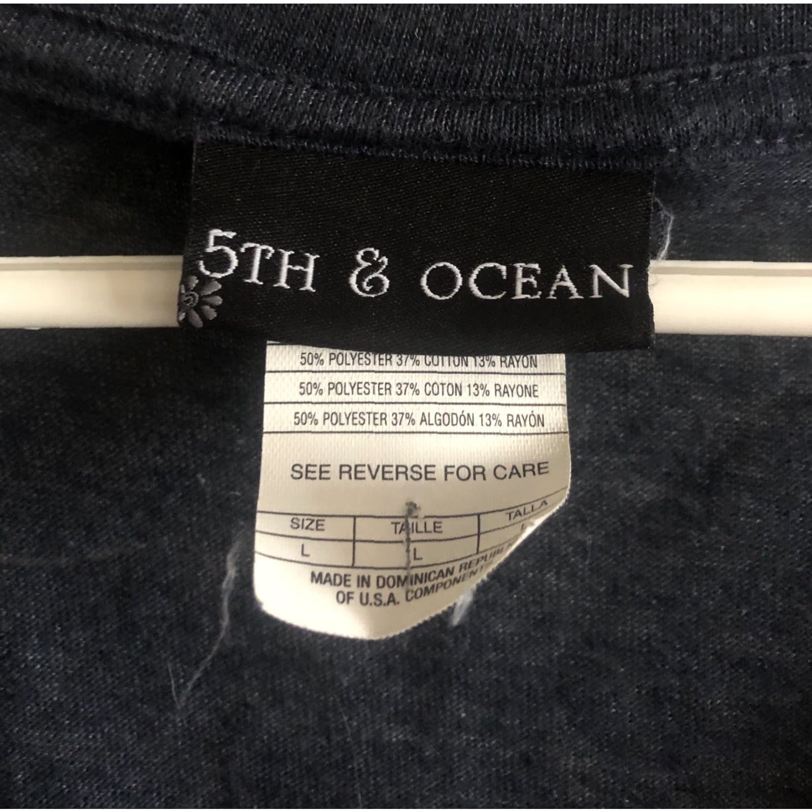 Penn Penn State Nittany Lions 5th & Ocean Womens T-Shirt L V-Neck Logo Shirt Blue Short Sleeve Pullover Casual Sports Size L / US 10 / IT 46 - 3 Thumbnail