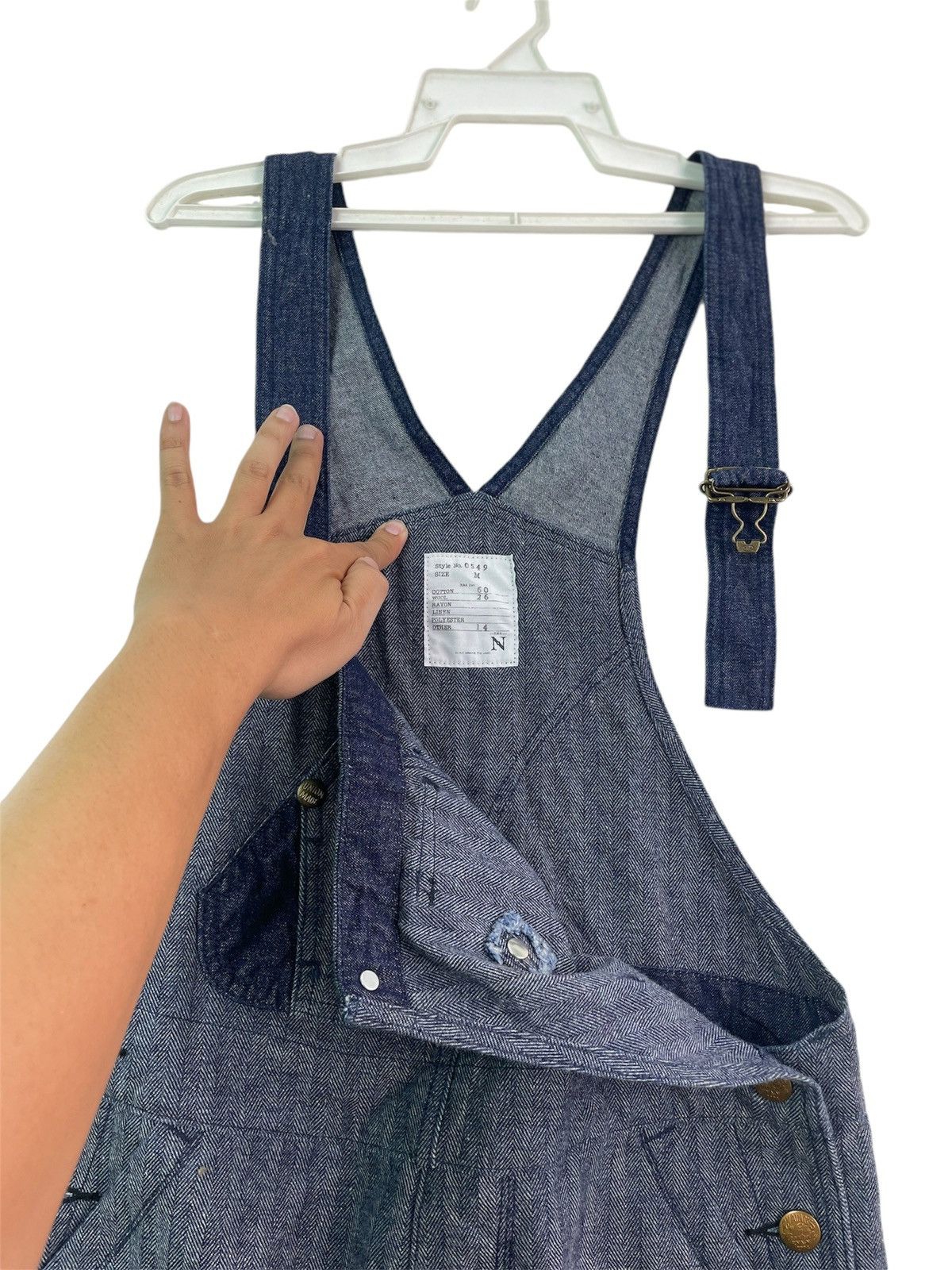 Japanese Brand Vtg 90s RNA japan hbt denim union made overall Size US 32 / EU 48 - 5 Thumbnail
