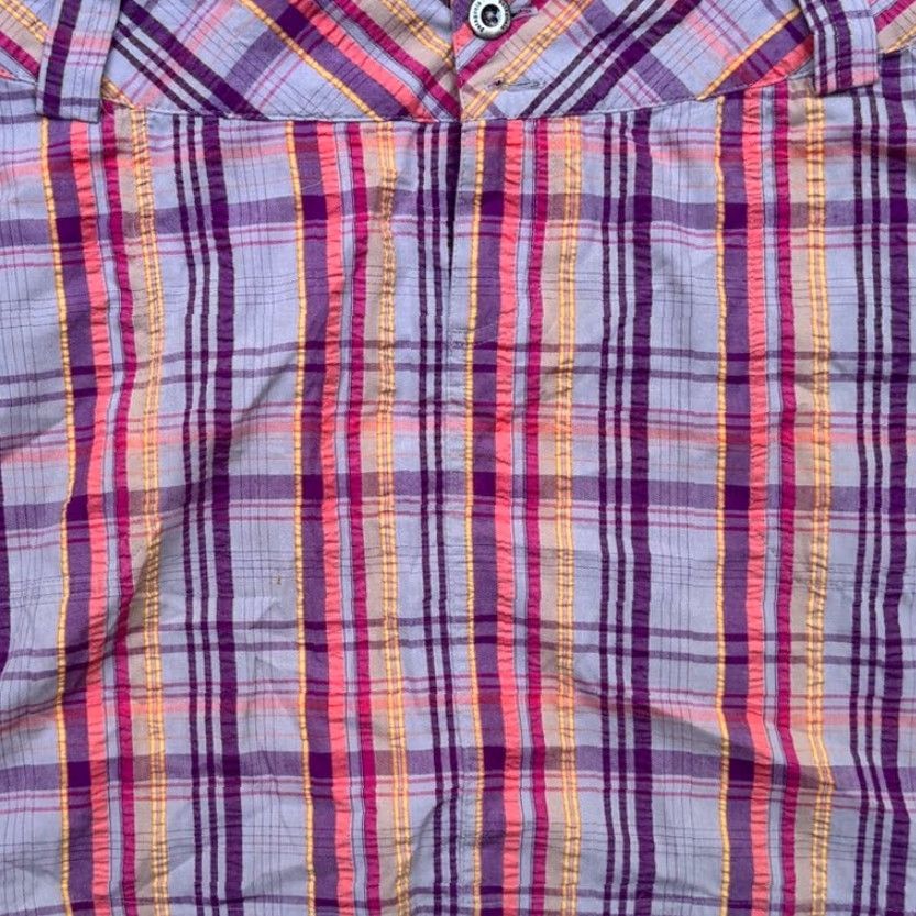 Patagonia VINTAGE Patagonia Netty Skirt Womens Sz 8 Mini Plaid Outdoor Camping Hiking Purple Pink Size 30" / US 8 / IT 44 - 3 Thumbnail