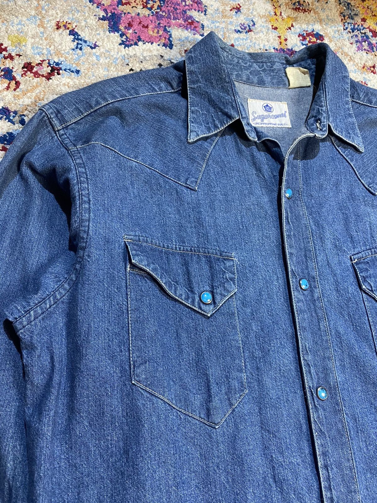 Sugar Cane × Toyo Enterprises × Vintage SUGARCANES CANES CROWN VINTAGE STUDS BUTTON WESTERN SHIRTS Size US L / EU 52-54 / 3 - 8 Thumbnail