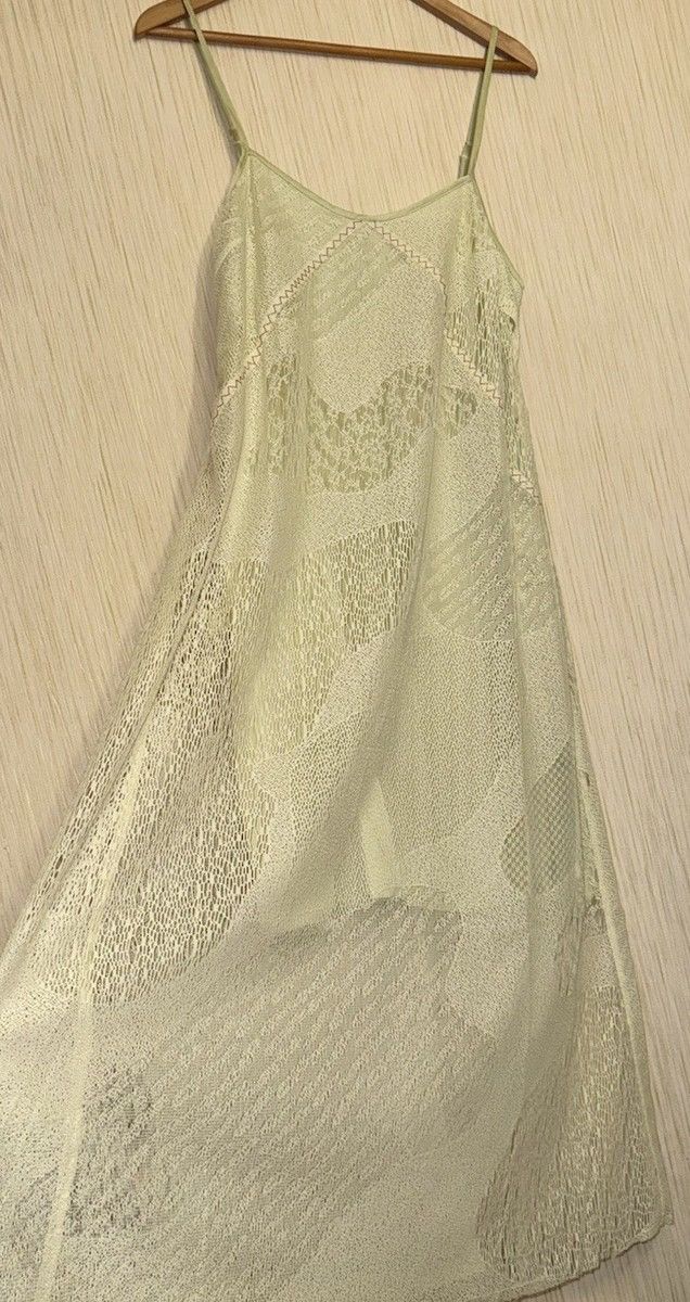 Brain Dead BRAIN DEAD Engineered Cloud Mesh Slip Dress Natural NEW Sz M Size M / US 6-8 / IT 42-44 - 11 Thumbnail