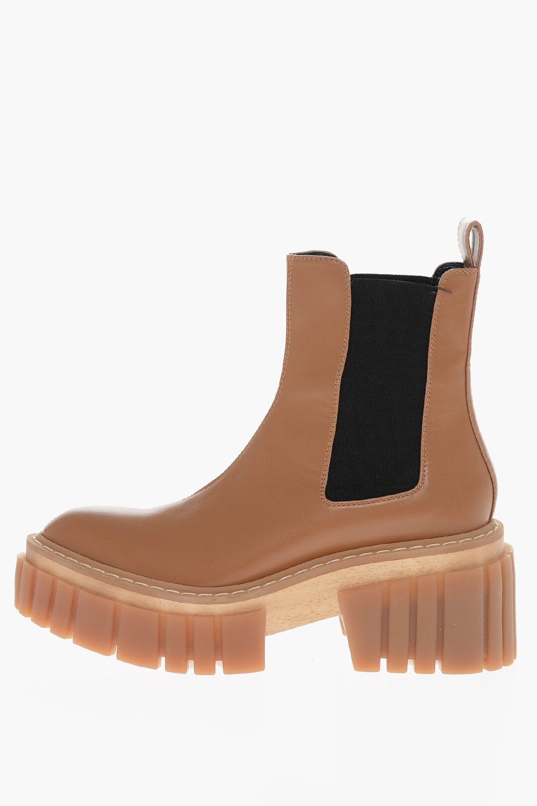 Stella McCartney og1mm0824 Rubber Sole Booties in Brown Size US 10 / IT 40 - 1 Thumbnail