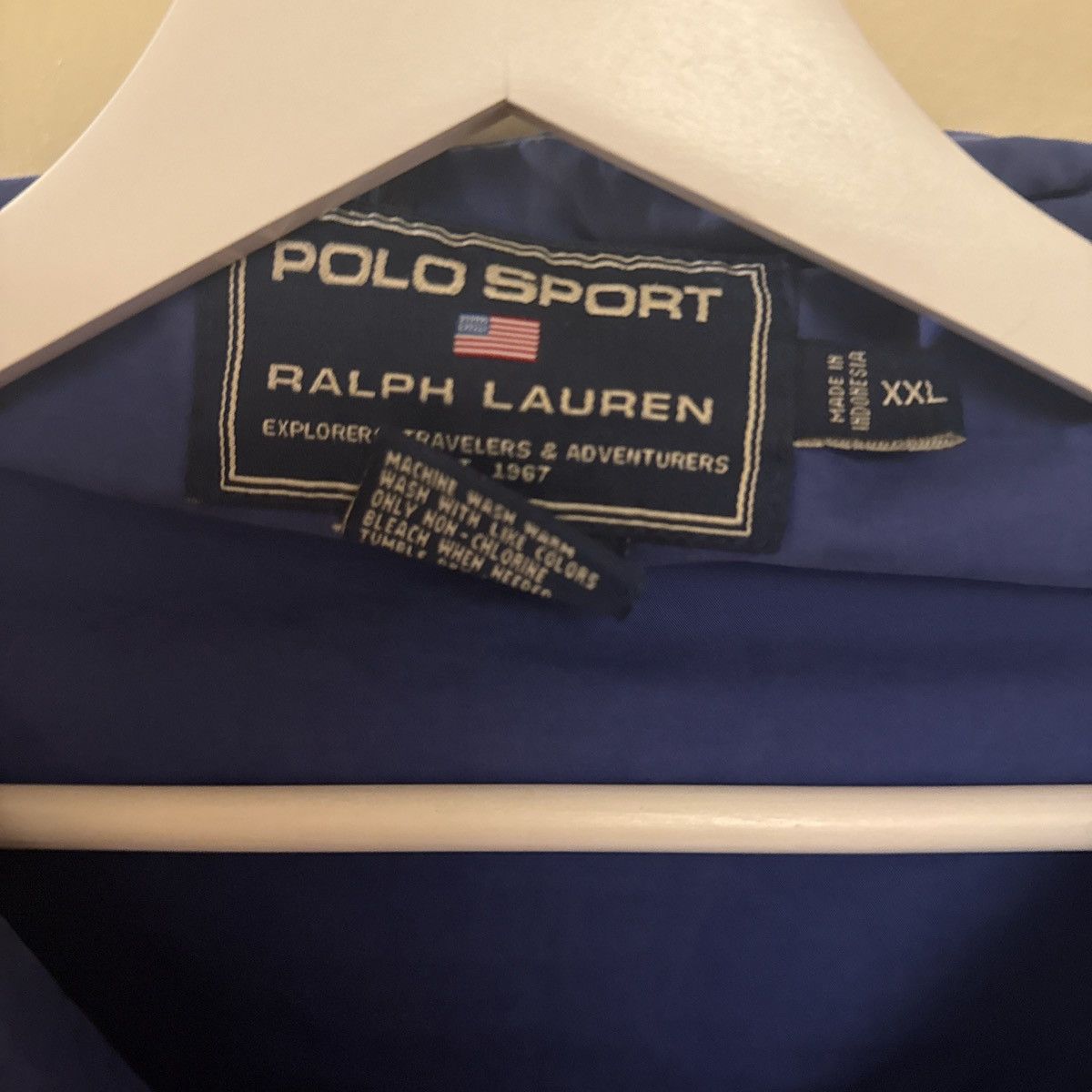 Polo Ralph Lauren Vintage Polo Sport Quarter Zip With Zip Pockets Size US XXL / EU 58 / 5 - 3 Thumbnail