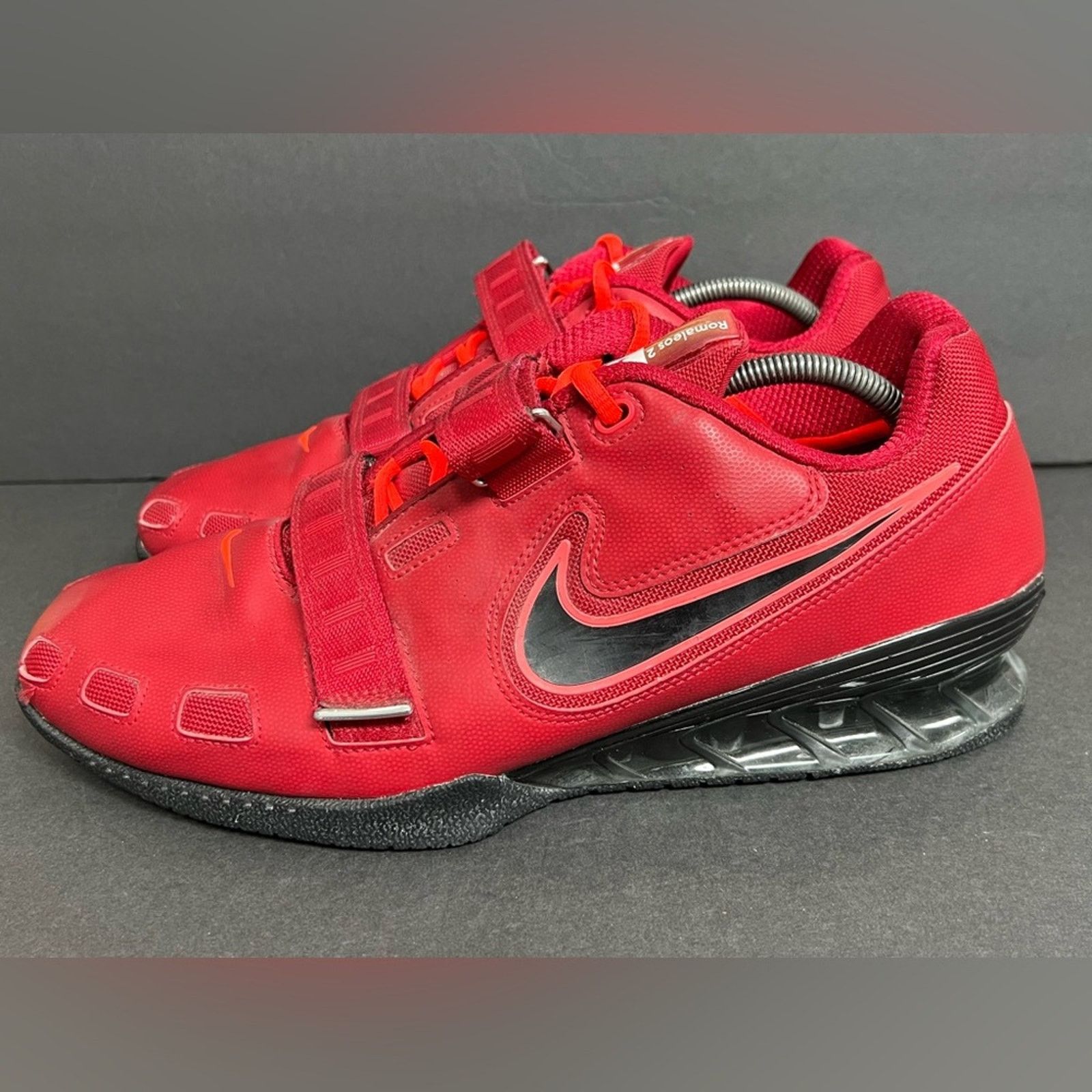 Nike Nike Romaleos 2 Red Black Weightlifting Shoes SAMPLE RARE Size US 14 / EU 47 - 1 Thumbnail