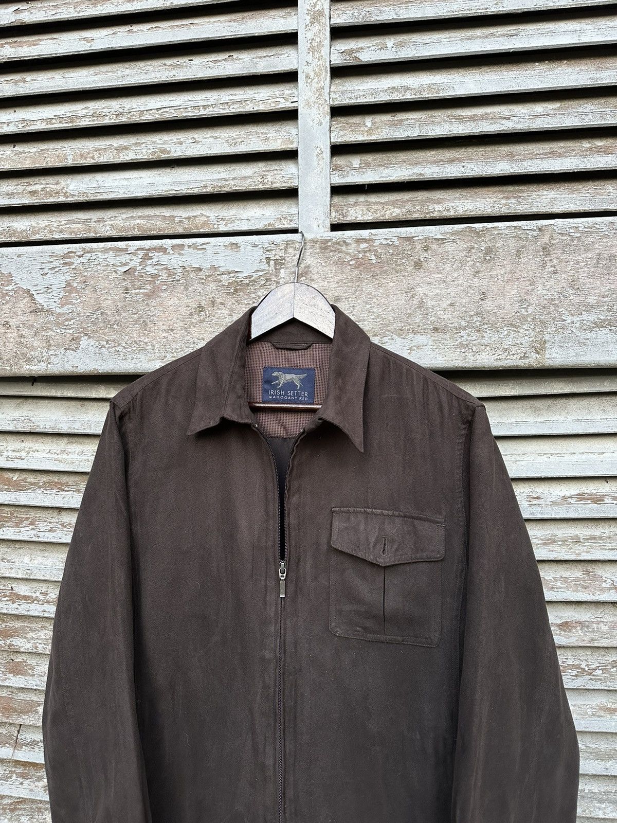 Vintage 👹Vintage Irish Setter Detroit Style Brown Suede Jacket Size US L / EU 52-54 / 3 - 5 Thumbnail