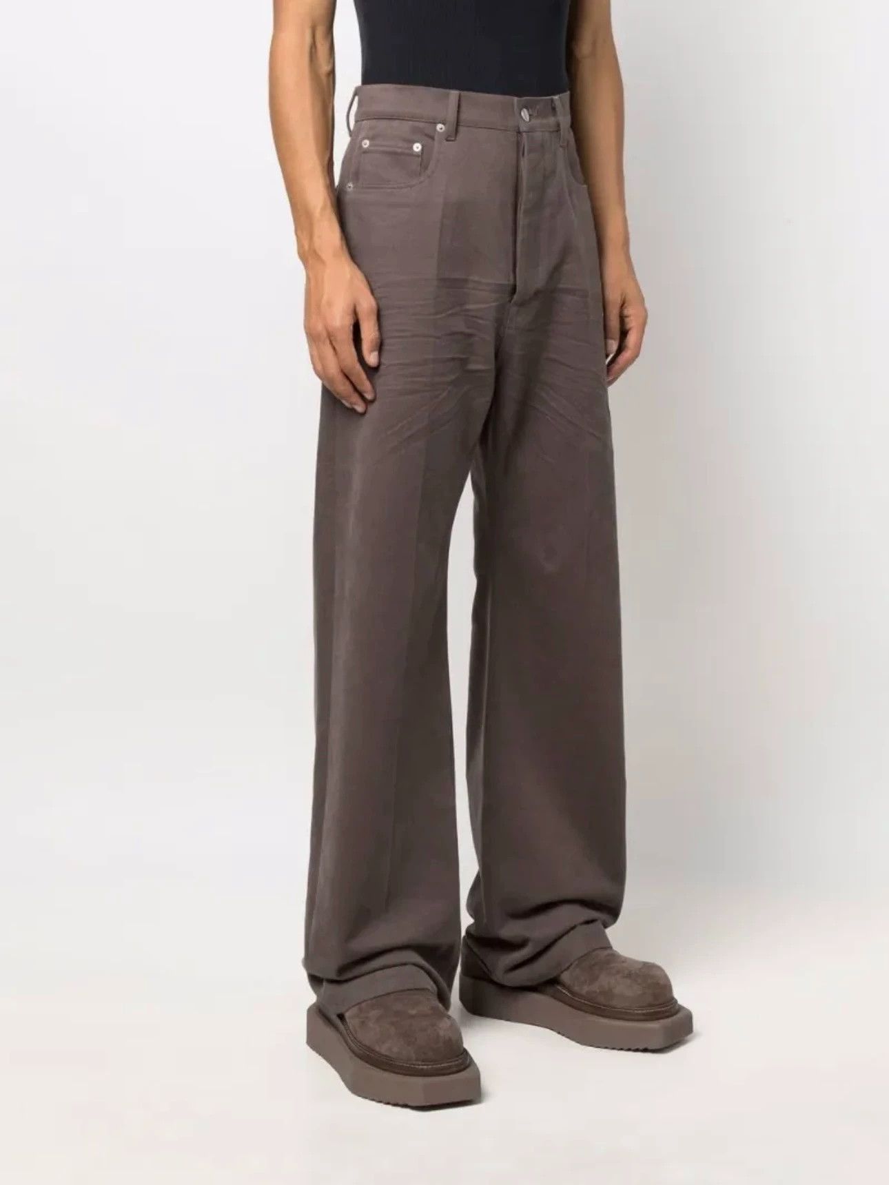 Rick Owens Brown Wide-Leg Casual Pants Size US 32 / EU 48 - 1 Thumbnail