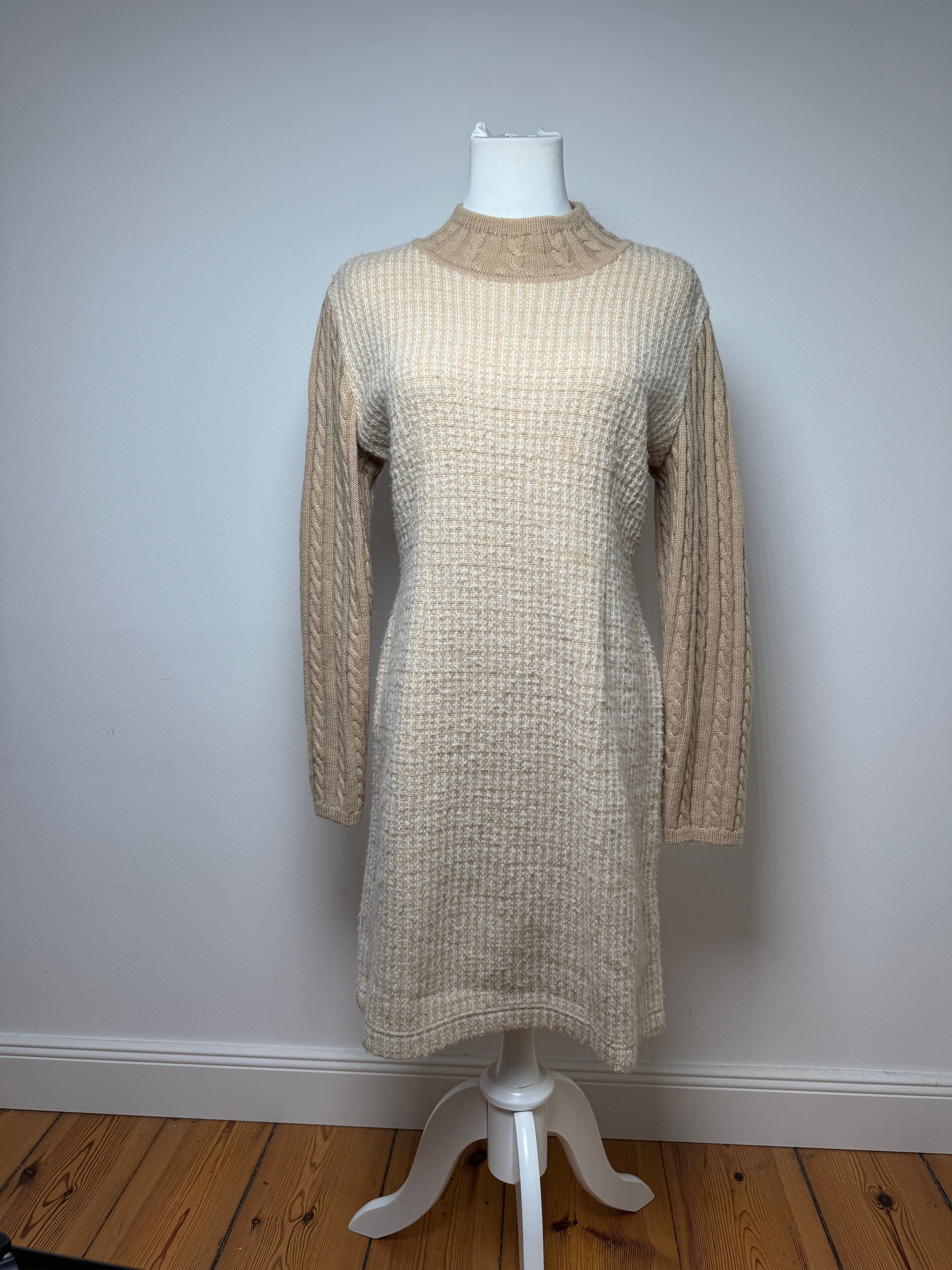 Courreges Vintage Paris Wool Dress 38/M Beige Brown Size M / US 6-8 / IT 42-44 - 1 Thumbnail