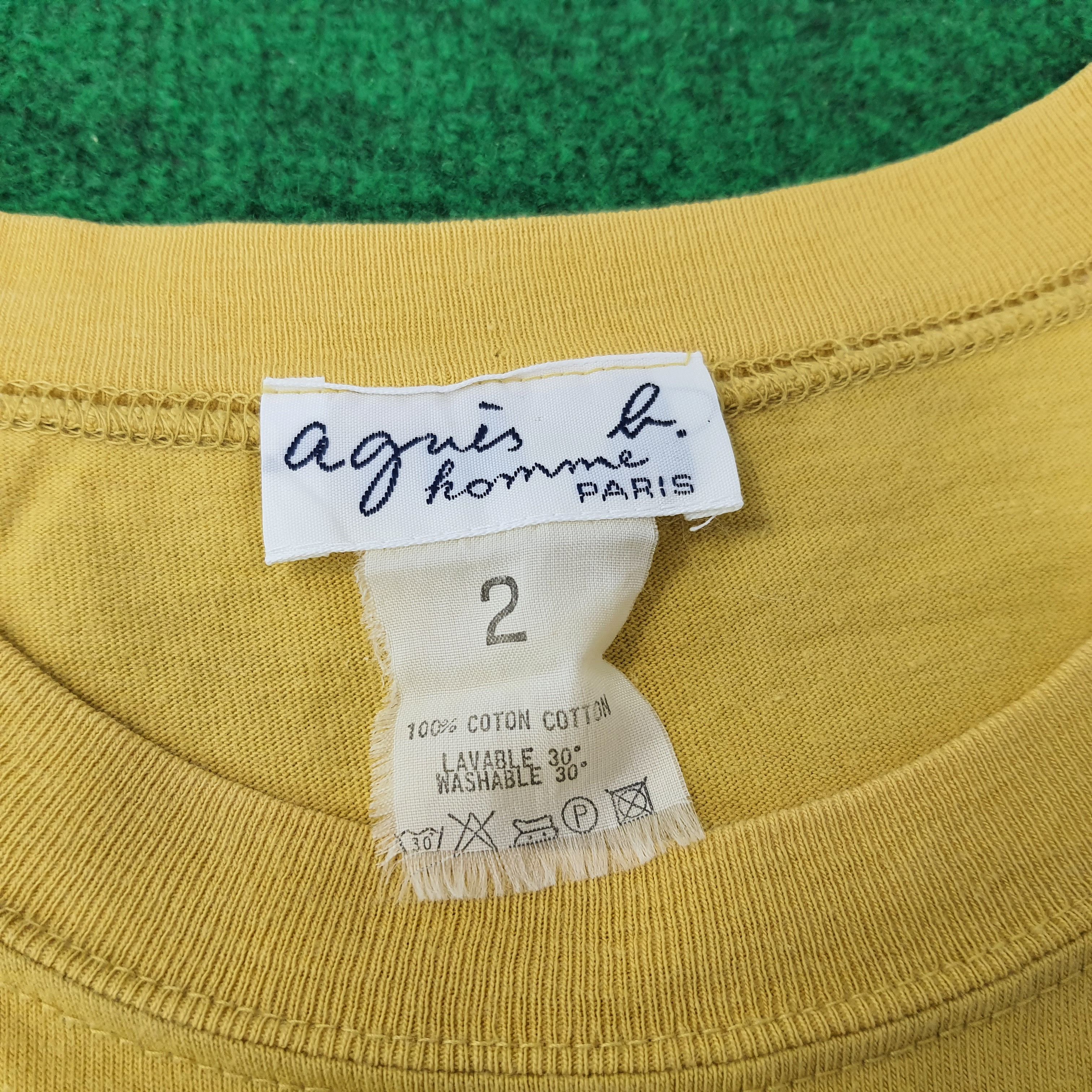 agnes b. Vintage Agnes b. Homme Paris Designer Tshirt C239N49 Size US L / EU 52-54 / 3 - 4 Thumbnail