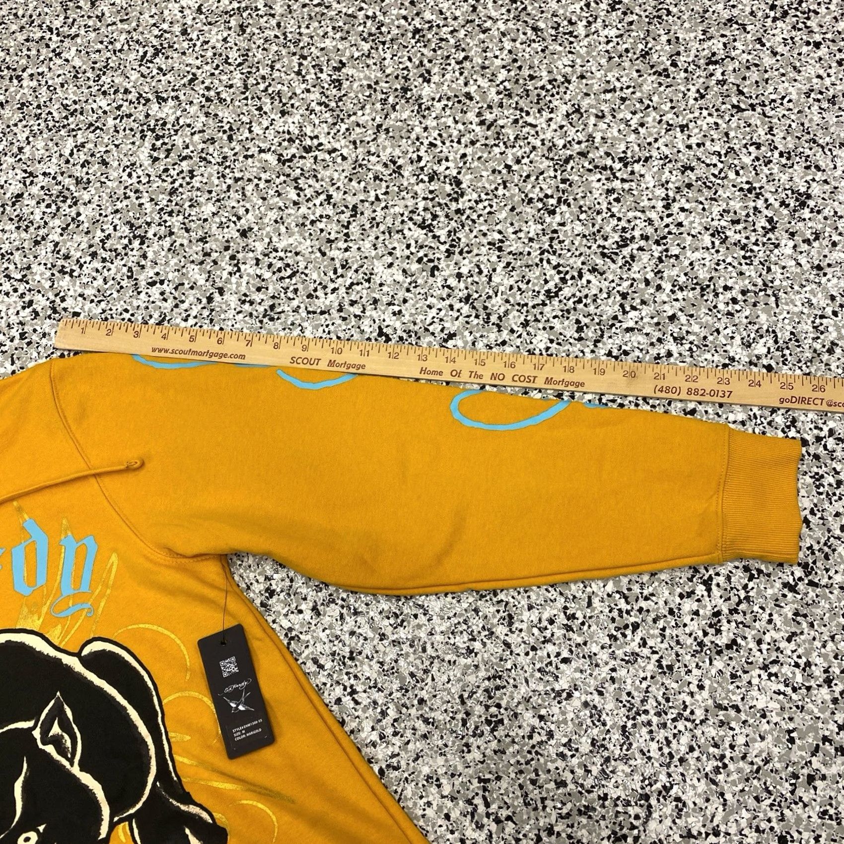 Ed Hardy VINTAGE Ed Hardy Yellow Hoodie Black Panther Pullover Sweatshirt Mens Medium EHM1300-55 Size US M / EU 48-50 / 2 - 4 Thumbnail