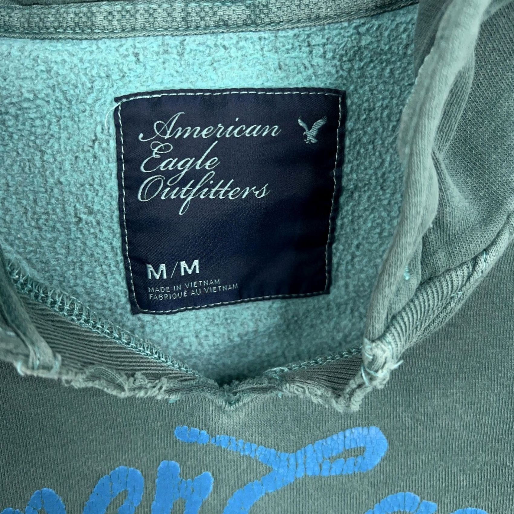 American Eagle Outfitters American Eagle Outfitters Hoodie Womens Medium Green Pullover Graphic 1977 Y2K Size M / US 6-8 / IT 42-44 - 6 Thumbnail
