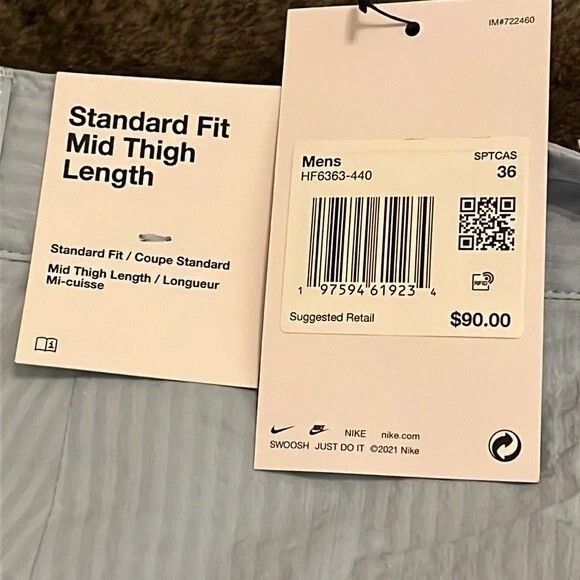 Nike Nike Life Men's SeerSucker Shorts Light Blue HF6363-440 36 Size US 36 / EU 52 - 16 Thumbnail