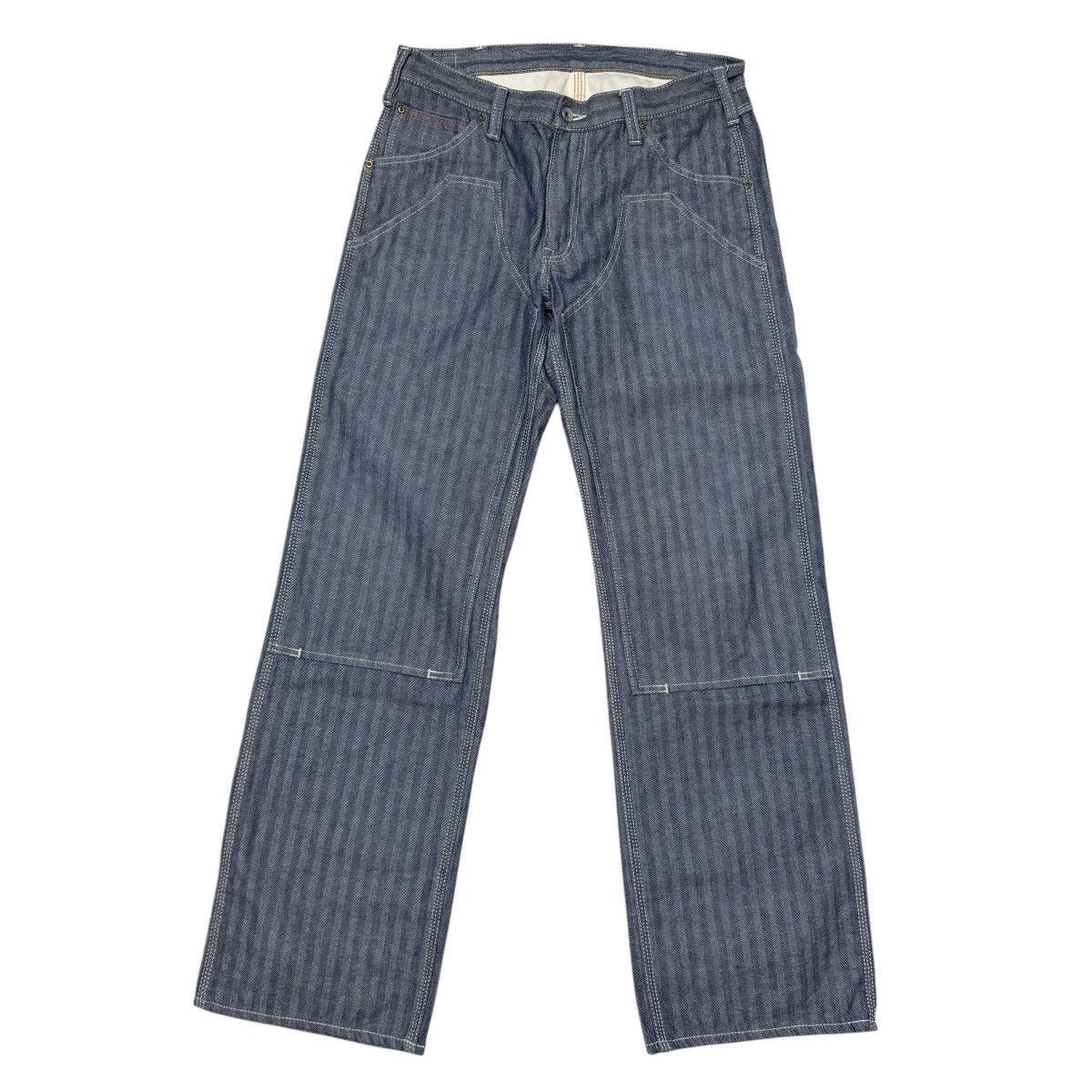 Iron Heart Iron heart Double-knee herringbone cargo jeans | Grailed
