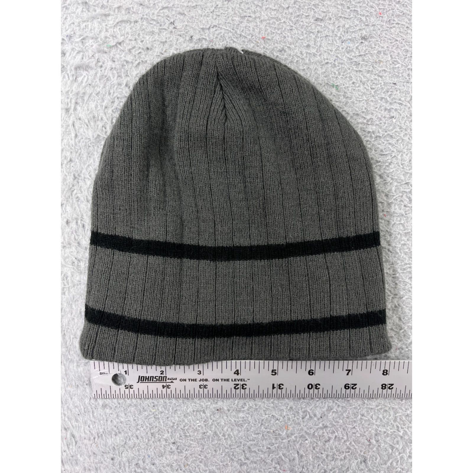 Vintage Las Vegas Beanie Toque Adult One Size Gray Black Embroidered Knit Acrylic - Hat - Unbranded - City USA Theme Size ONE SIZE - 3 Thumbnail
