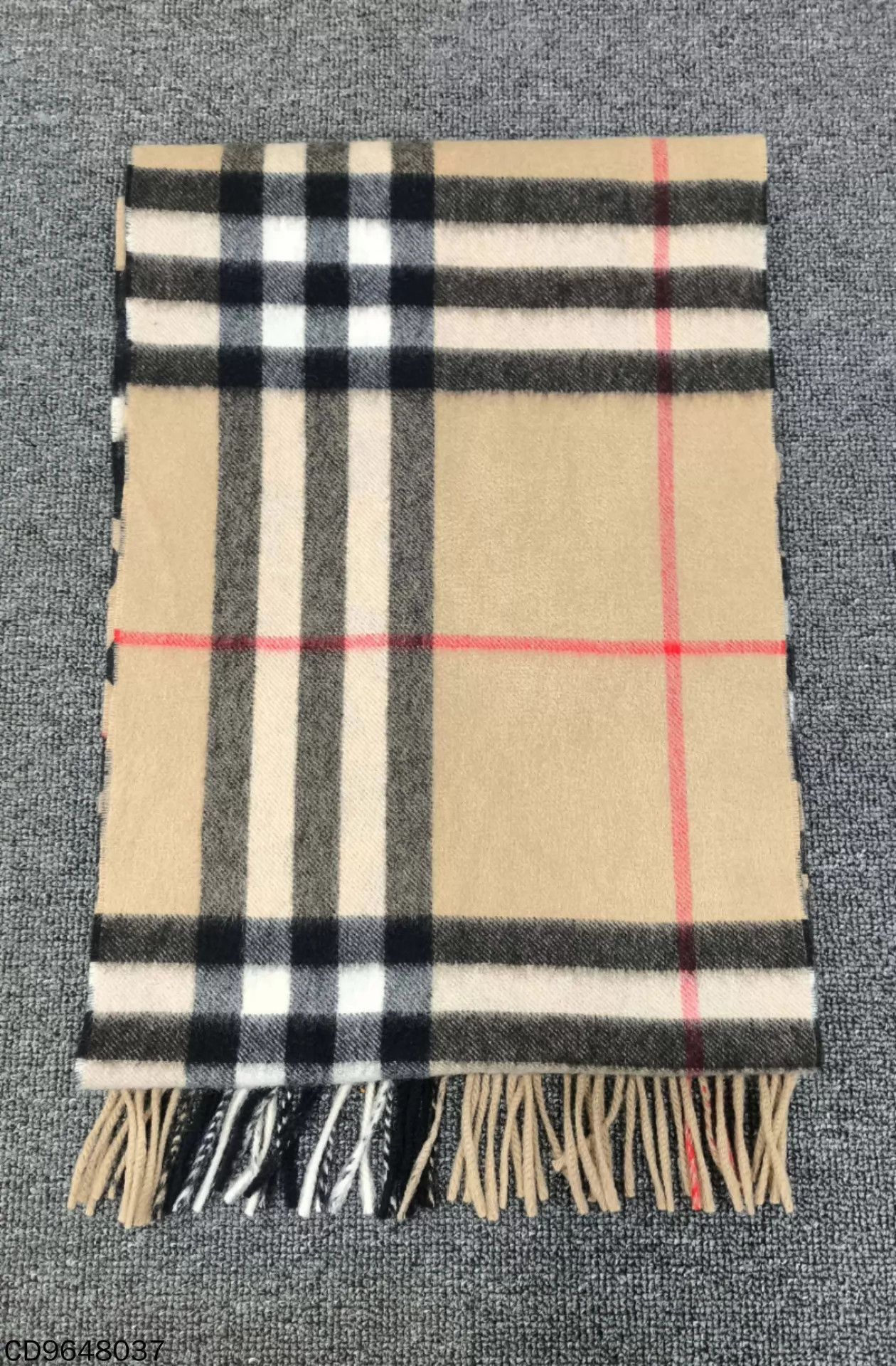 Burberry Burberry Check Leopard Double Cashmere Scarf Brown Size ONE SIZE - 2 Thumbnail