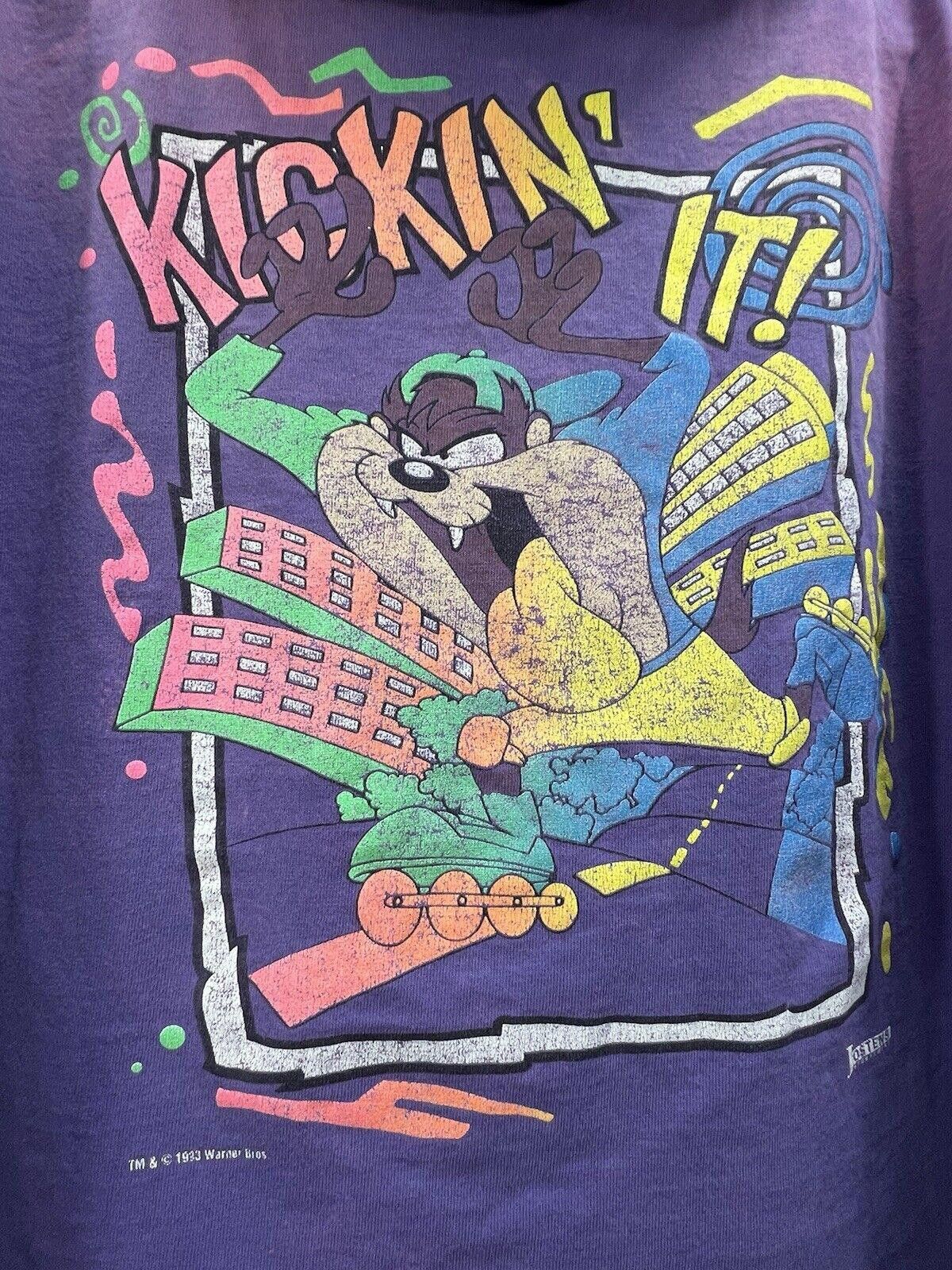 Designer Vntg Taz Hooded T-Shirt XL Weekend Mischief (Size:XL),#TG Size US XL / EU 56 / 4 - 5 Thumbnail