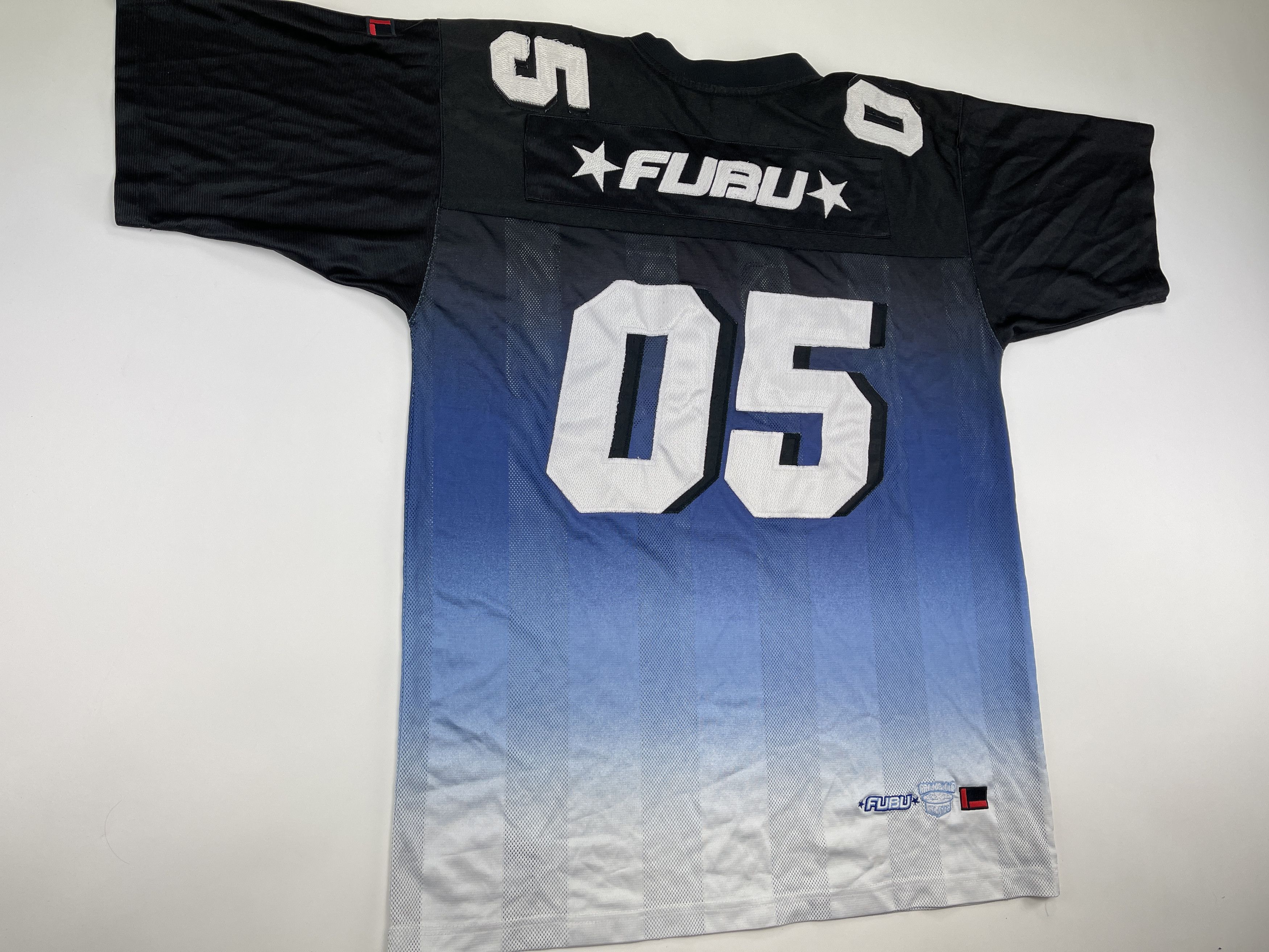 Fubu FUBU jersey, blue, Fubu 05, vintage hip hop t-shirt, 90s L Size US L / EU 52-54 / 3 - 3 Thumbnail