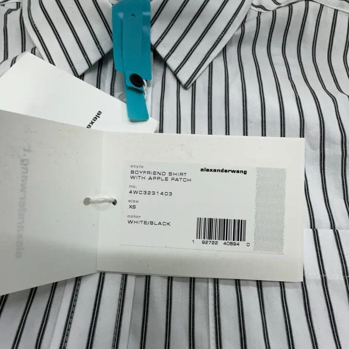 Alexander Wang Alexander Wang Striped Long Sleeve Button-Up Shirt - Size XS / US 0-2 / IT 36-38 - 4 Thumbnail