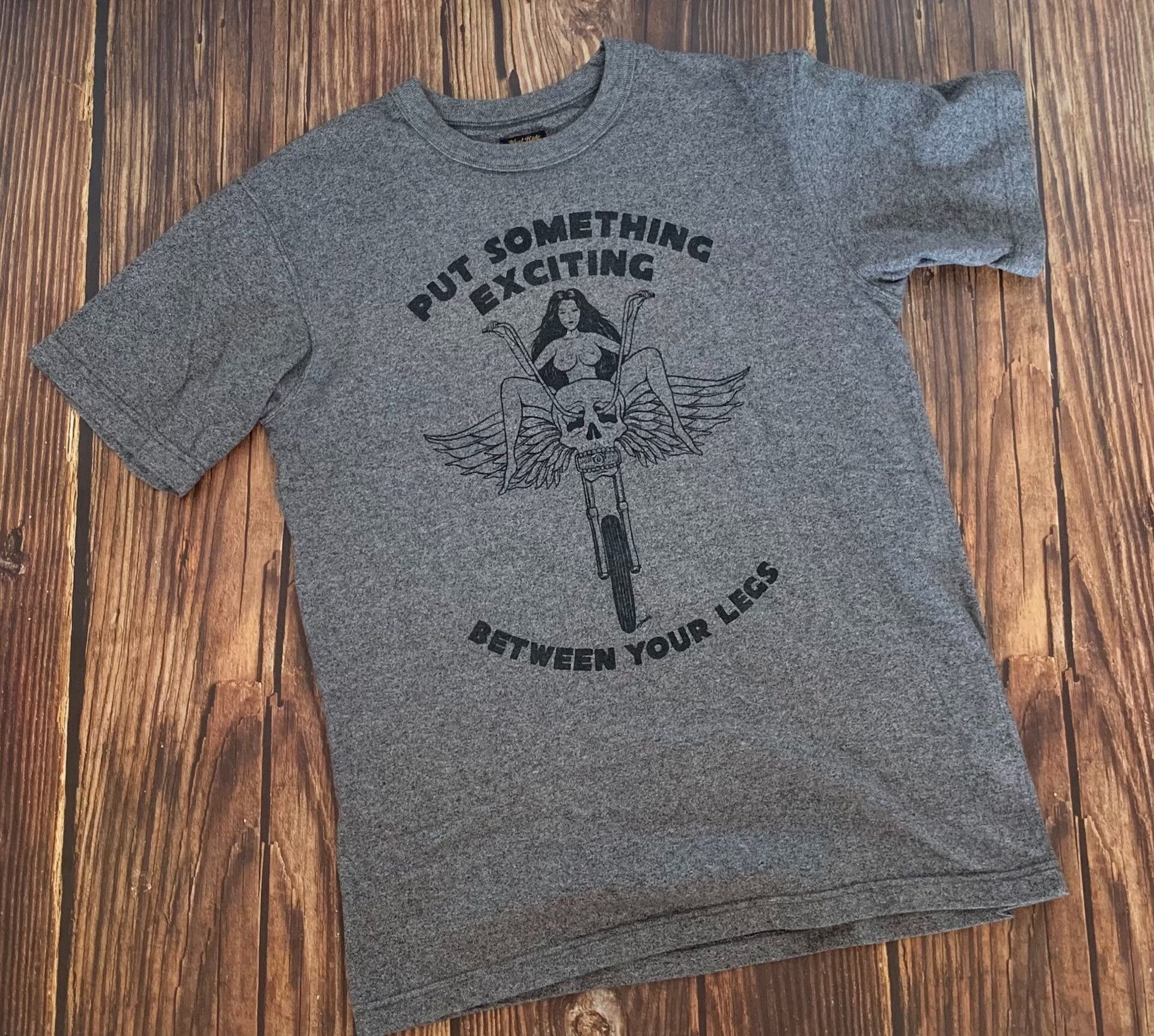 WEST RIDE gray graphic t-shirt with skull design Size US M / EU 48-50 / 2 - 1 Thumbnail